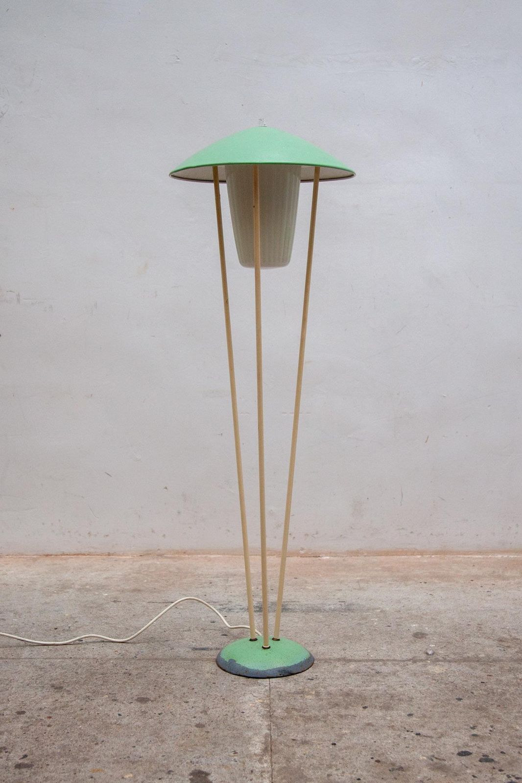 Green Mushroom Floor Lamp Expo 58, Bega Belgium photo Lighting