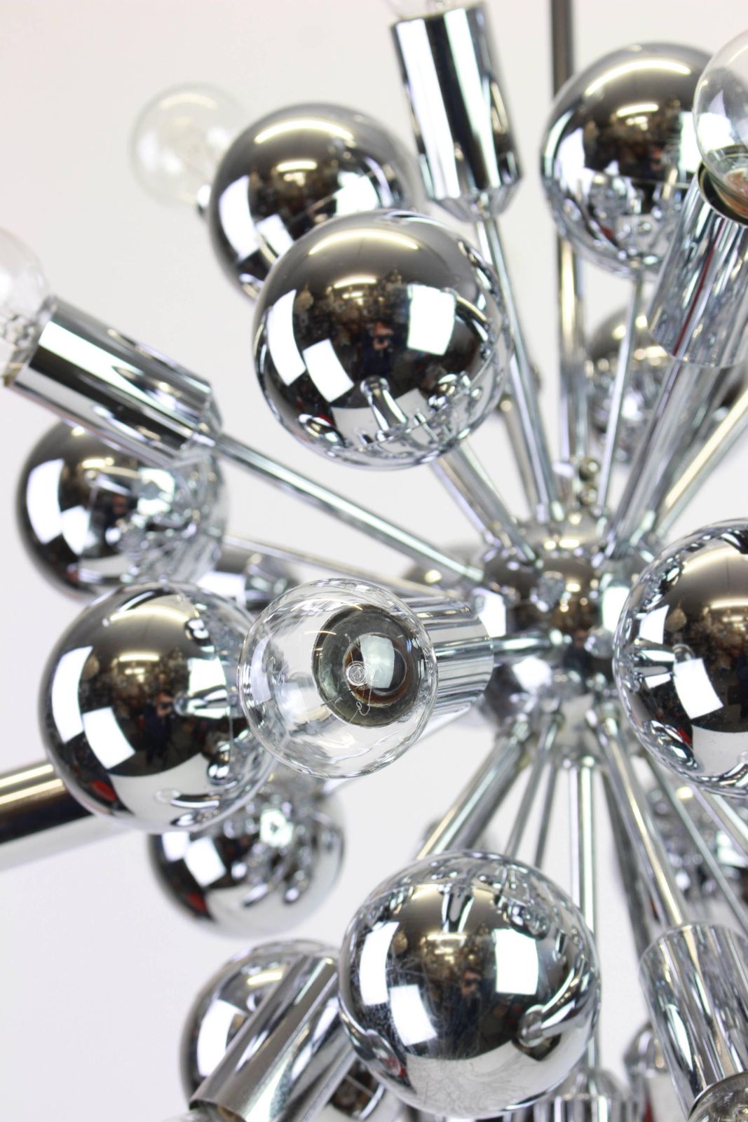 1 Of 3 Large Chrome Space Age Sputnik Chandelier By Cosack, Germany, 1970s photo furniture