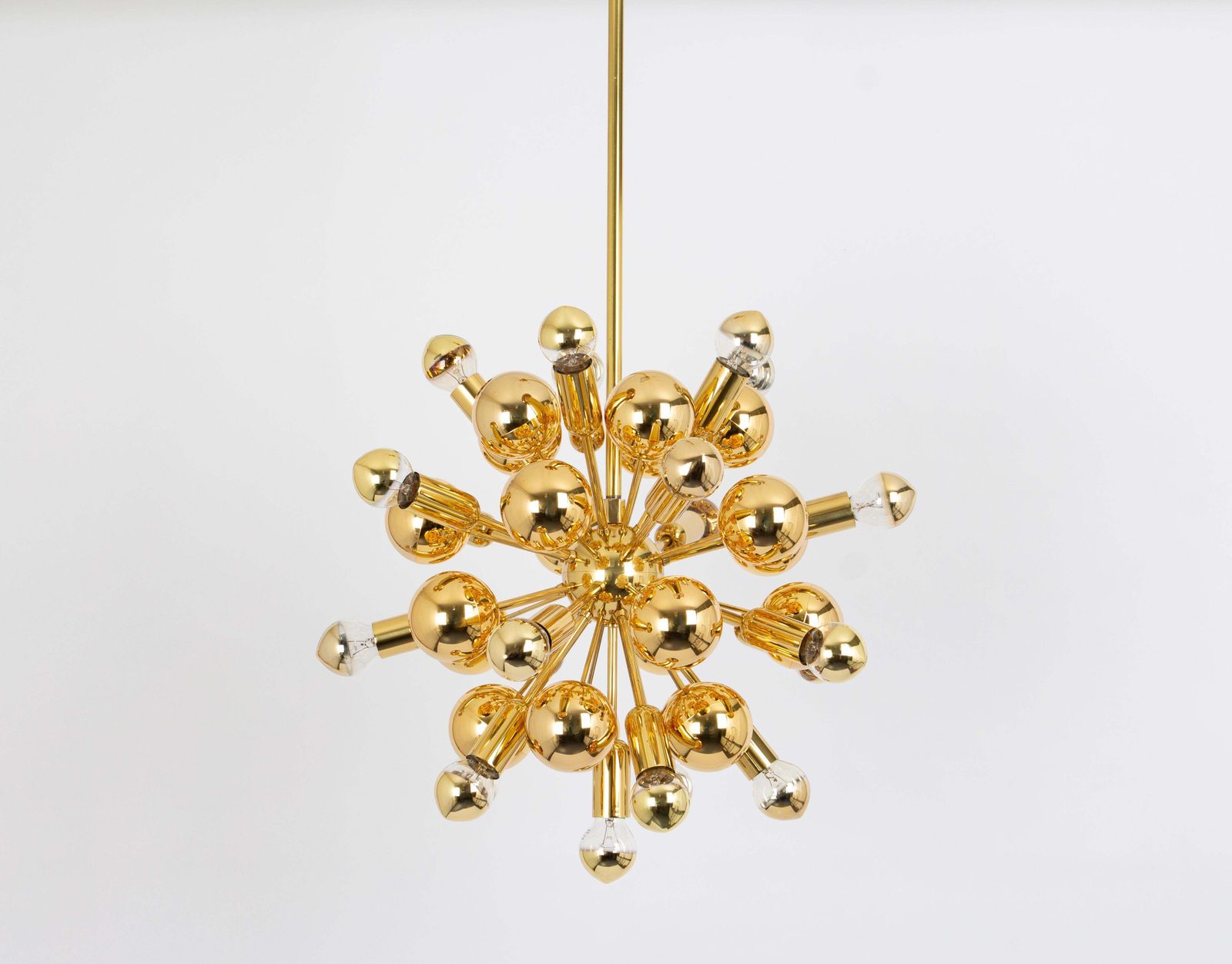 Rare Brass Space Age Sputnik Chandelier By Cosack, Germany, 1970s photo for sale