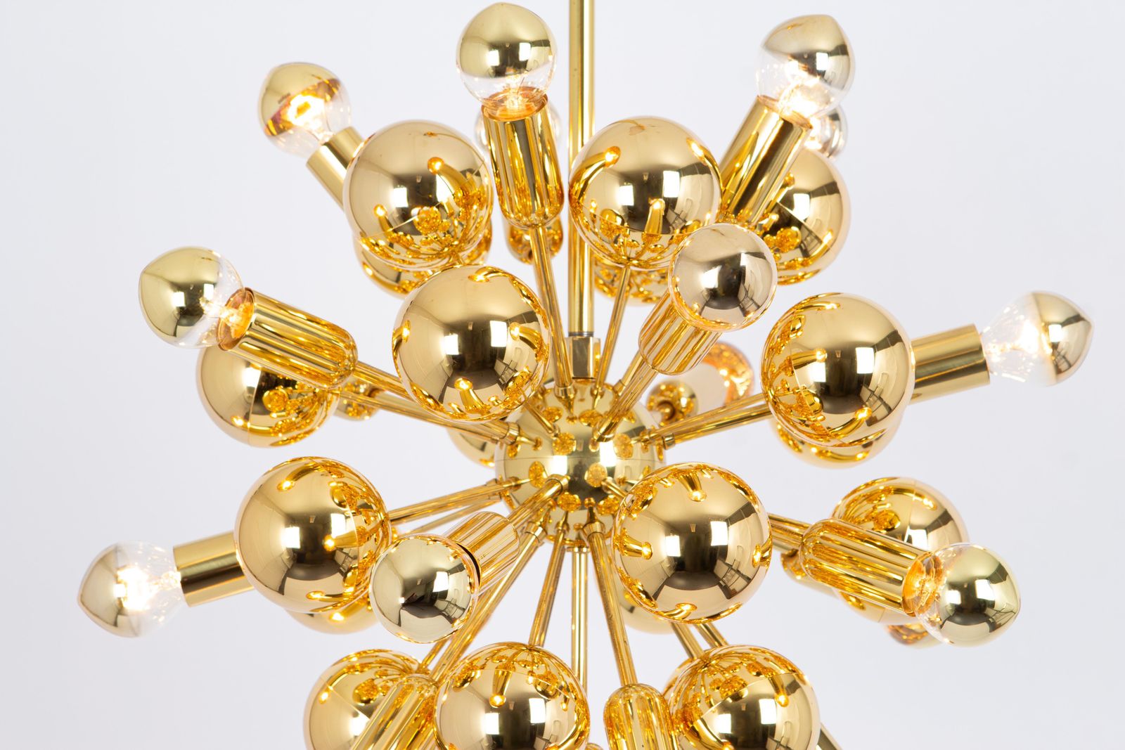 Rare Brass Space Age Sputnik Chandelier By Cosack, Germany, 1970s photo vinterior