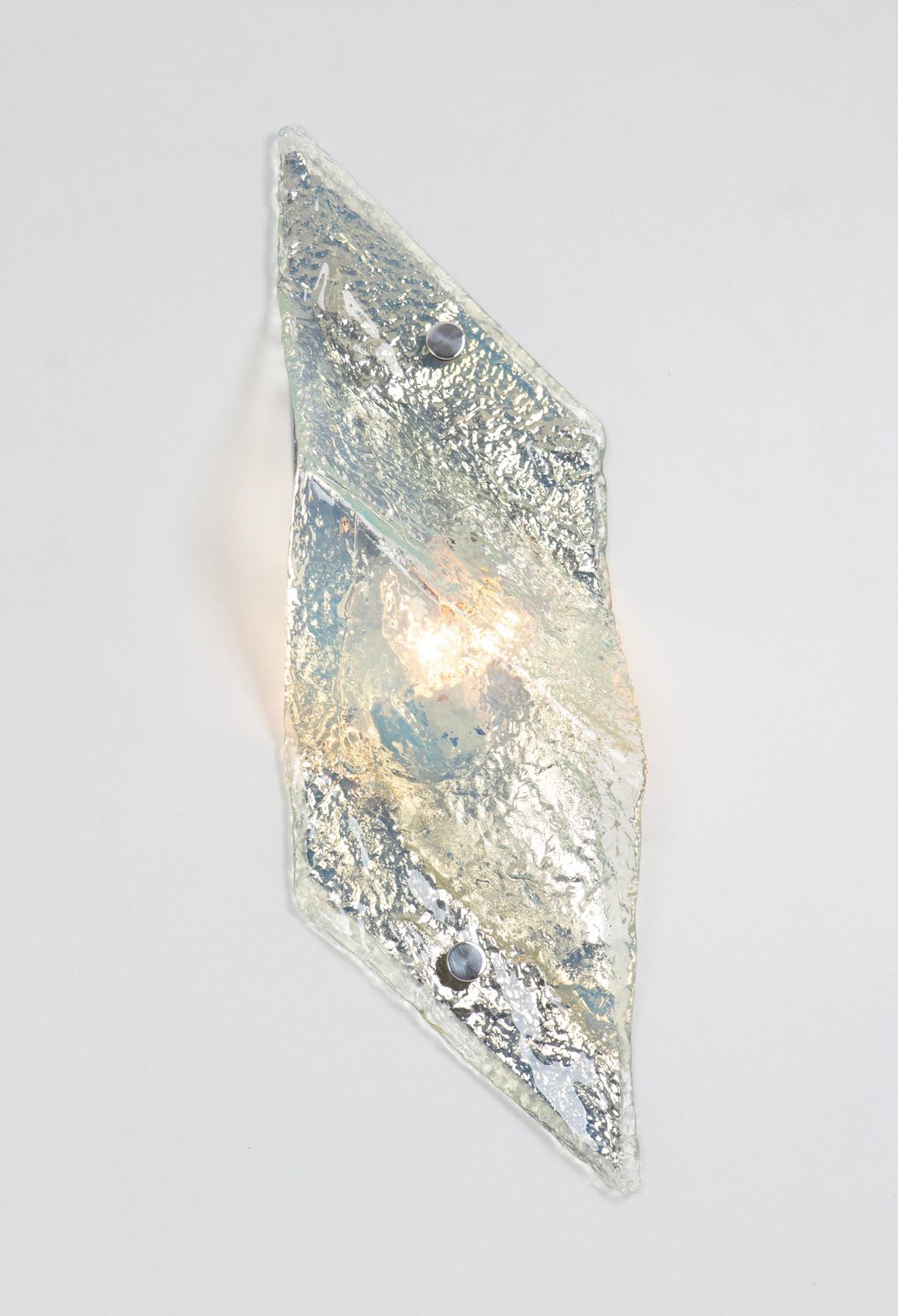 photo buy 1 Of 7 Large Blue Murano Glass Wall Lamp By Carlo Nason For Mazzega, Italy, 70s