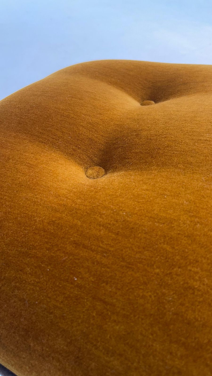 Little Tubular Lounge Chair In Rusty Orange Velvet photo Furniture