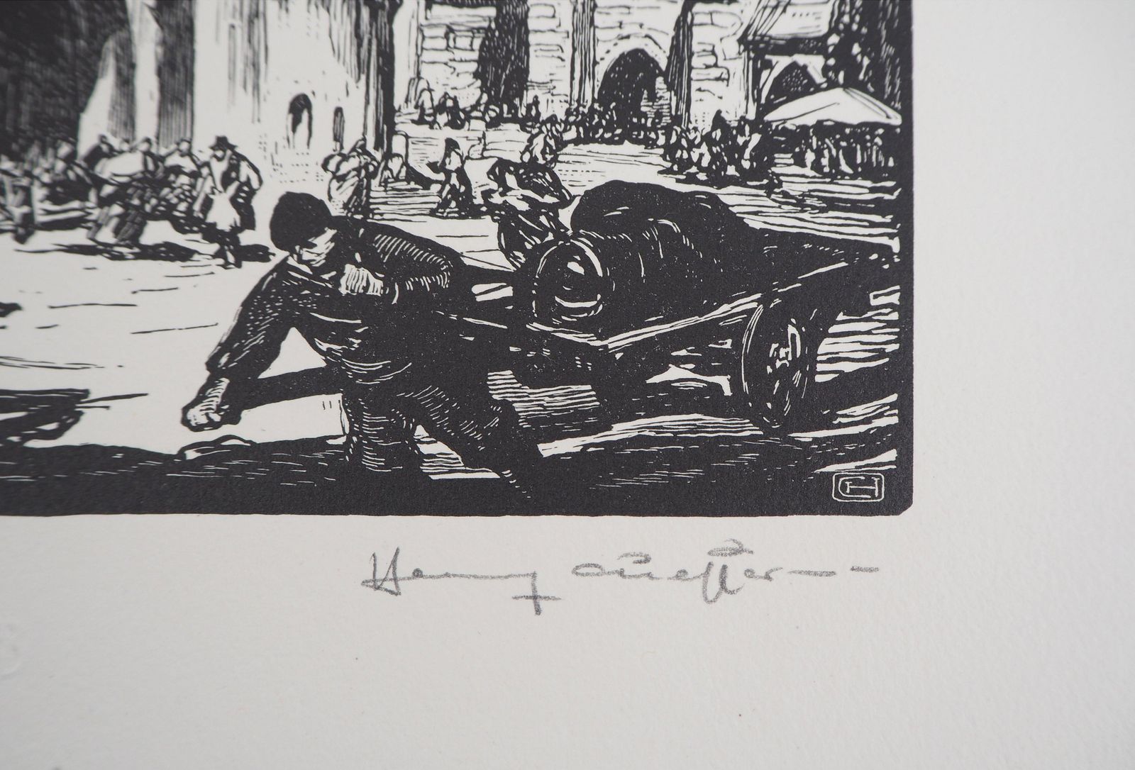Henry Chefferpoland, Krakow Castle   Original Wooodcut, Handsigned & Numbered1924 photo vinterior