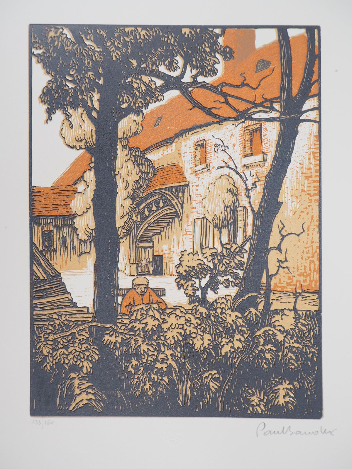 Paul Baudierthe Old House   Original Wooodcut, Handsigned & Numbered1923