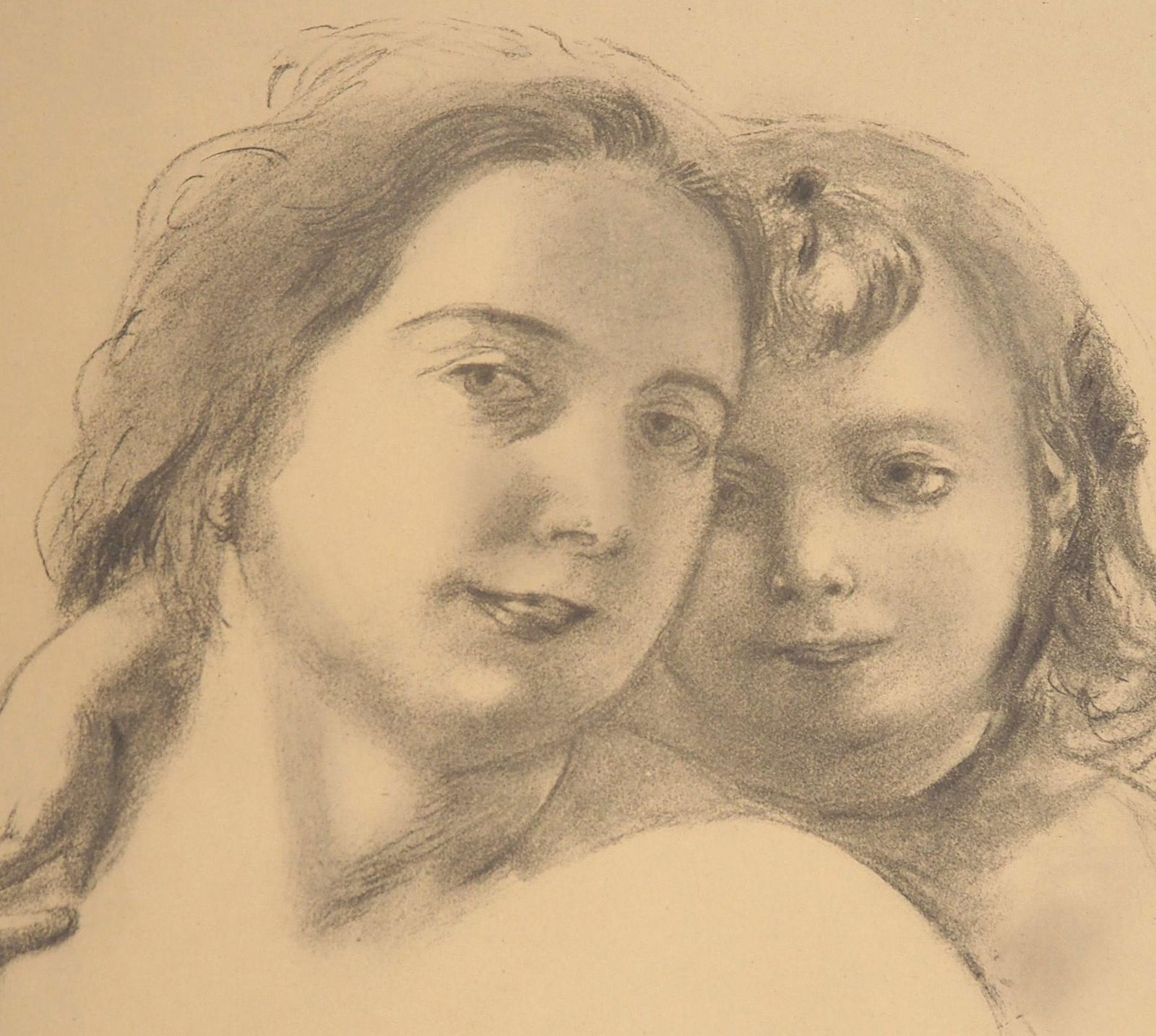 Maurice Denisportrait Of Mother And Daughter   Lithograph1918 photo for sale