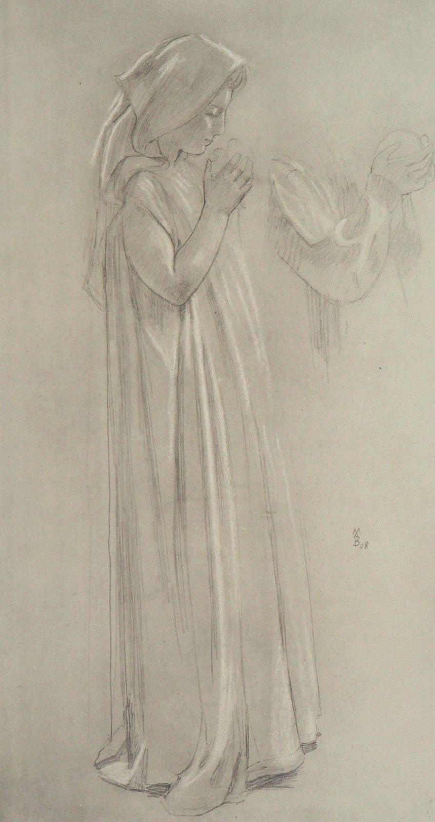 Maurice Denisstudy Of A Praying Woman   Lithograph Signed1918