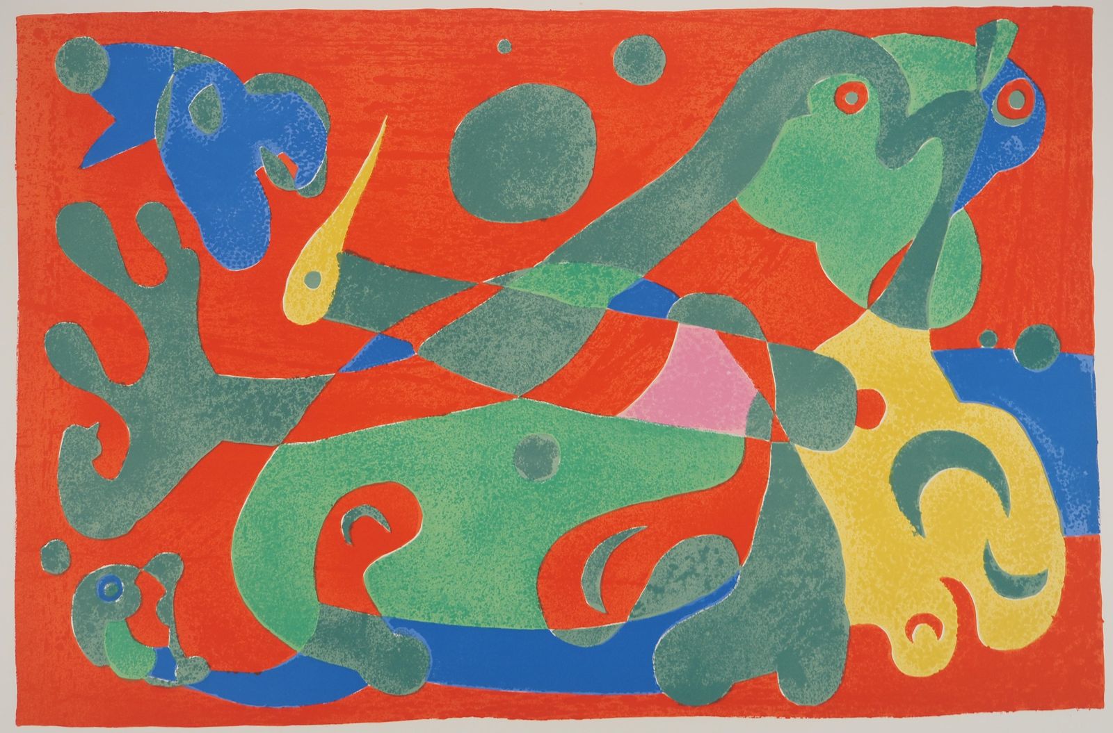 Joan Miróthe Green Dragon, King Ubu   Original Lithograph (Mourlot #420)1966