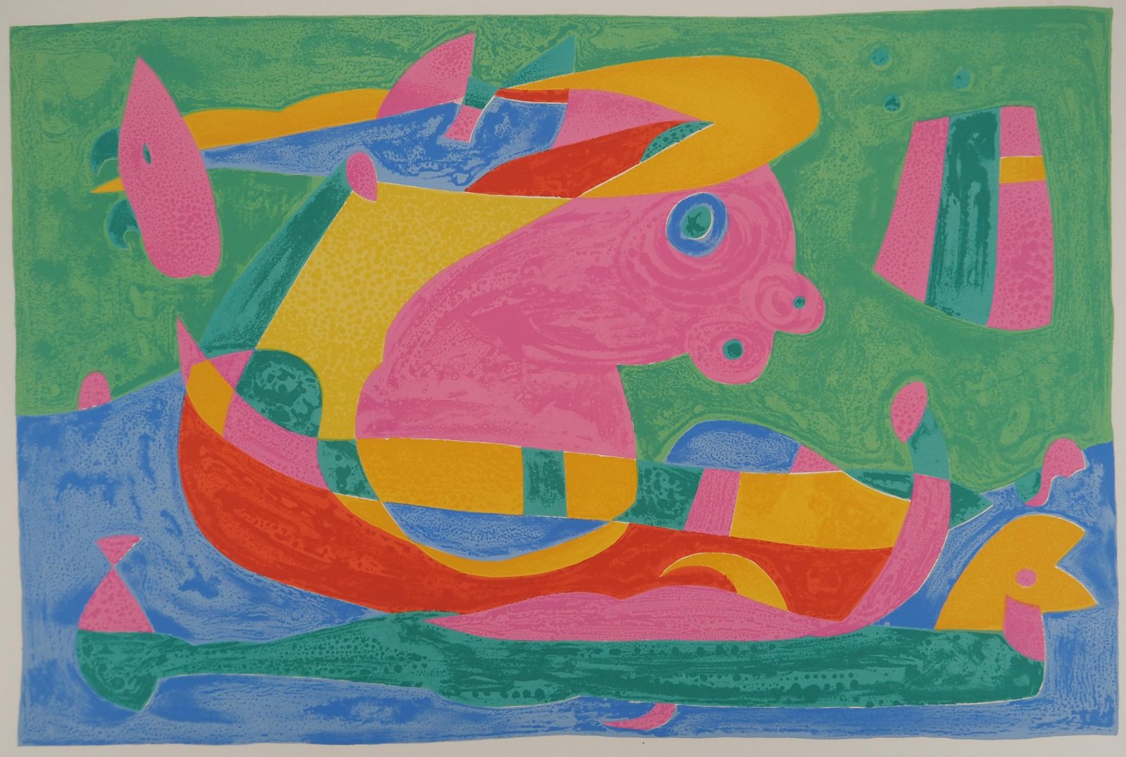 Joan Miróthe Surrealist Boat, King Ubu   Original Lithograph (Mourlot #429)1966
