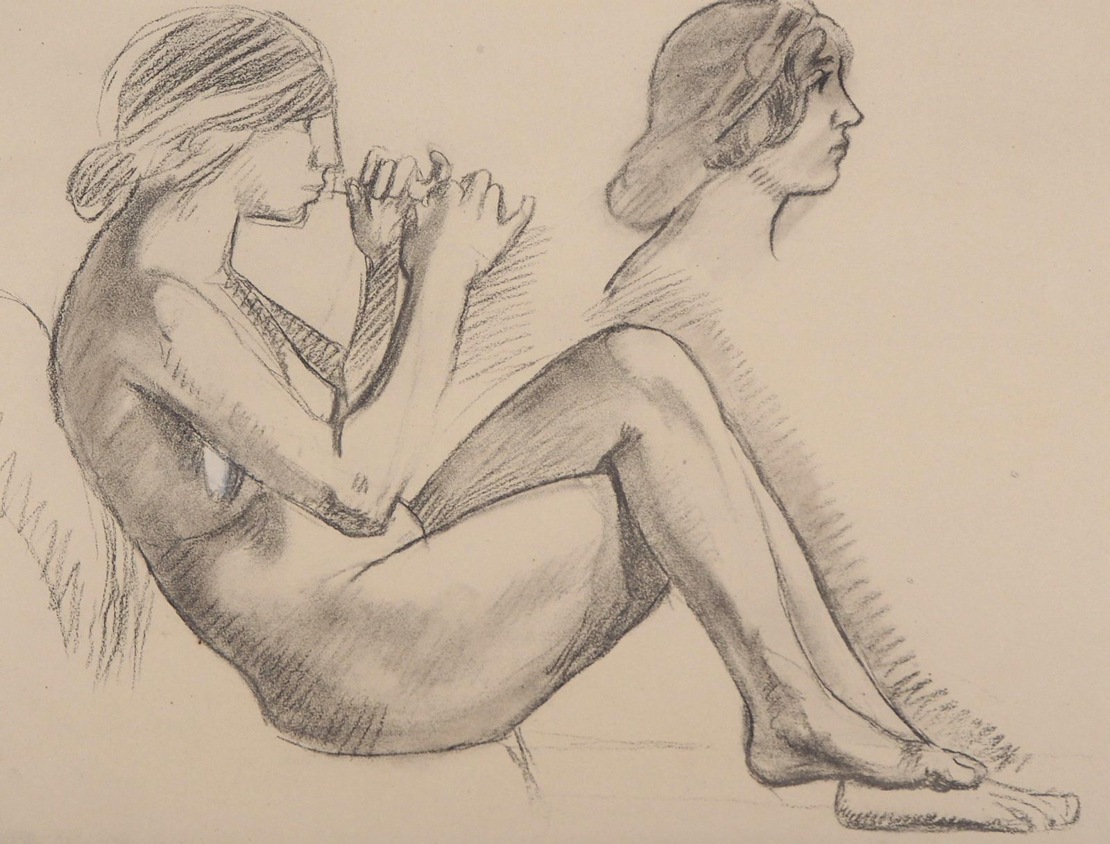 Maurice Denisstudy Of Women   Original Lithograph1918 photo furniture