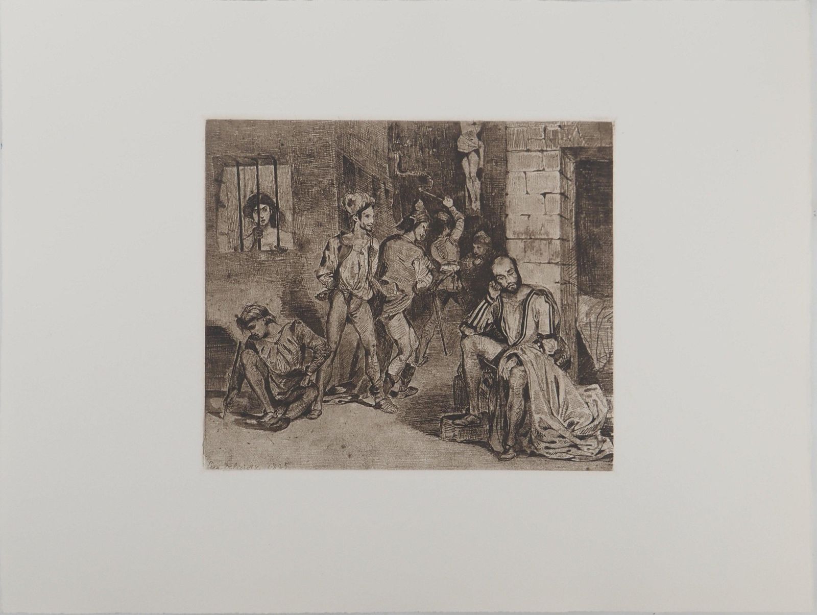 Eugène Delacroixthe Italian Poet Tasso In The Madhouse   Etching photo furniture