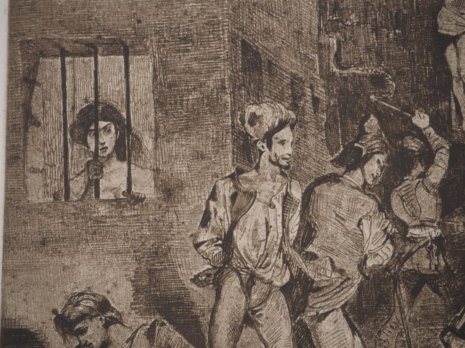 Eugène Delacroixthe Italian Poet Tasso In The Madhouse   Etching photo Art