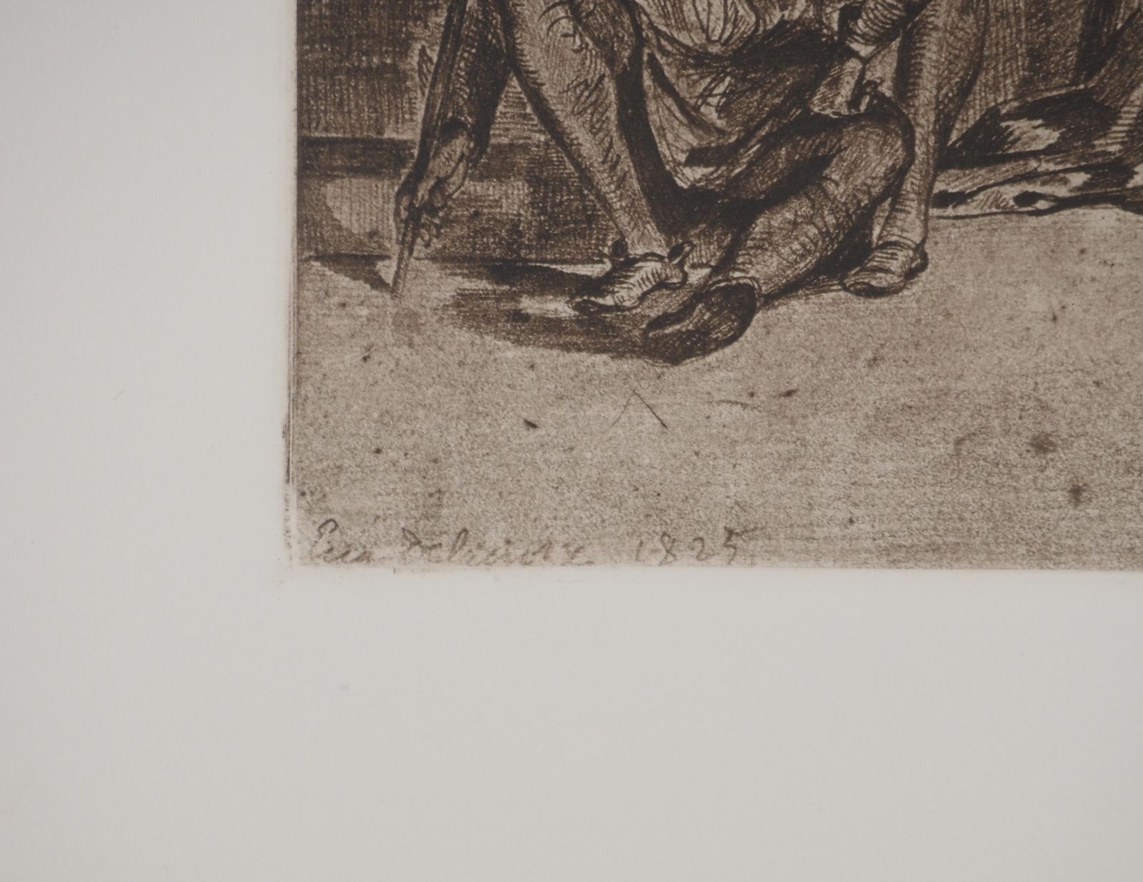 Eugène Delacroixthe Italian Poet Tasso In The Madhouse   Etching photo 429.0