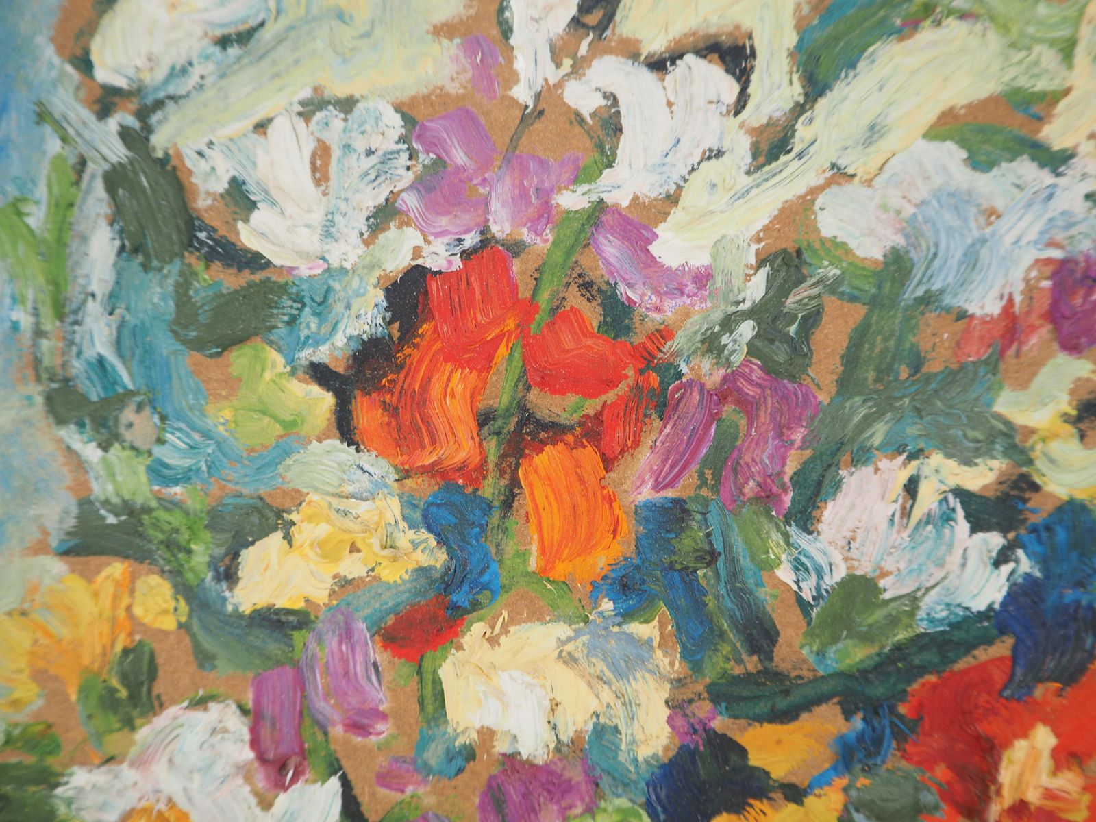 Rafael Chwolesbouquet Of Flowers   Original Oil Painting, Handsigned And Framed1979 photo Art
