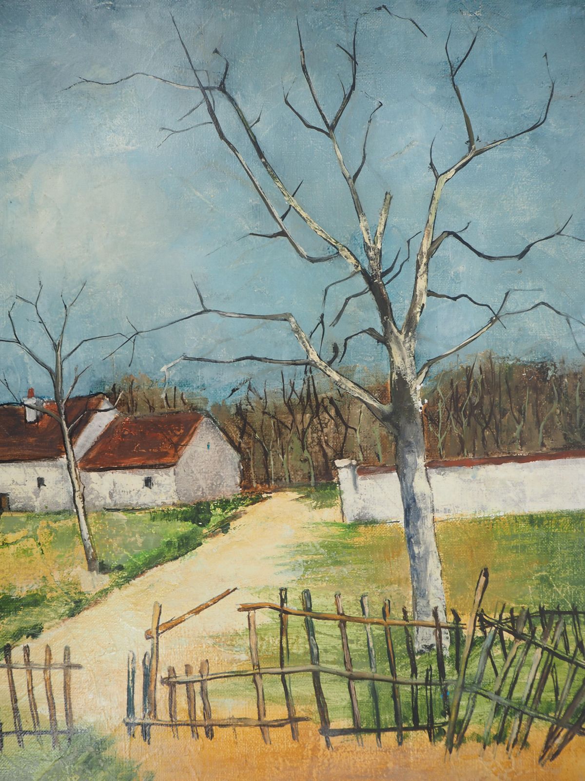 Victor Vikocountryside : The Old House   Original Oil On Canvas, Handsigned photo Art