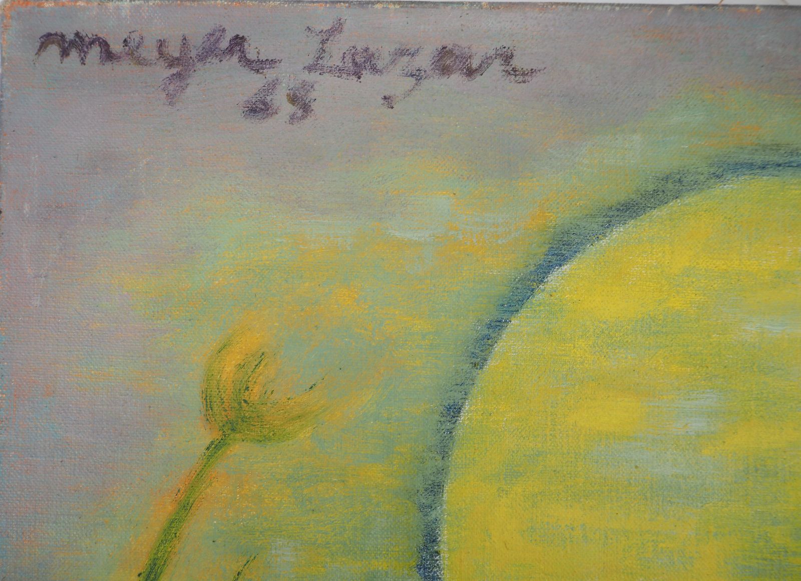 Meyer Lazarisrael : Sunset On The Lake Of Galilee   Original Oil On Canvas, Handsigned1968 photo furniture