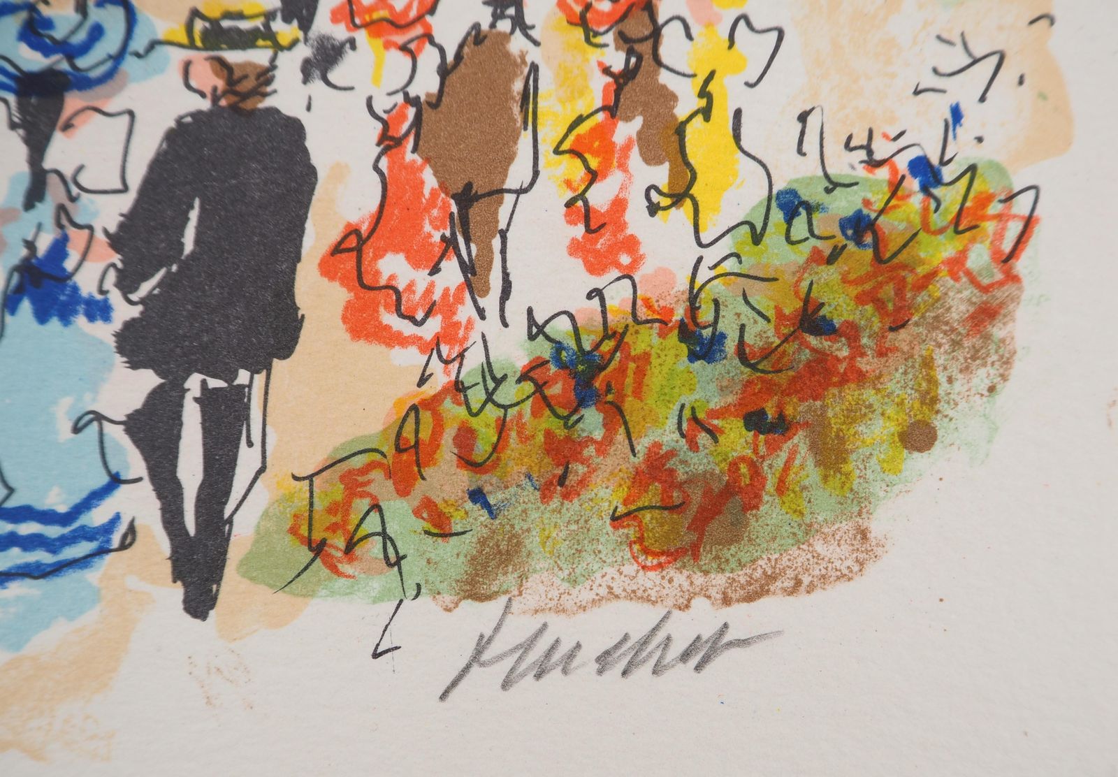 Urbain Huchetparis : Notre Dame During Summer   Original Lithograph Handsigned And Numbered1980 photo 103.0