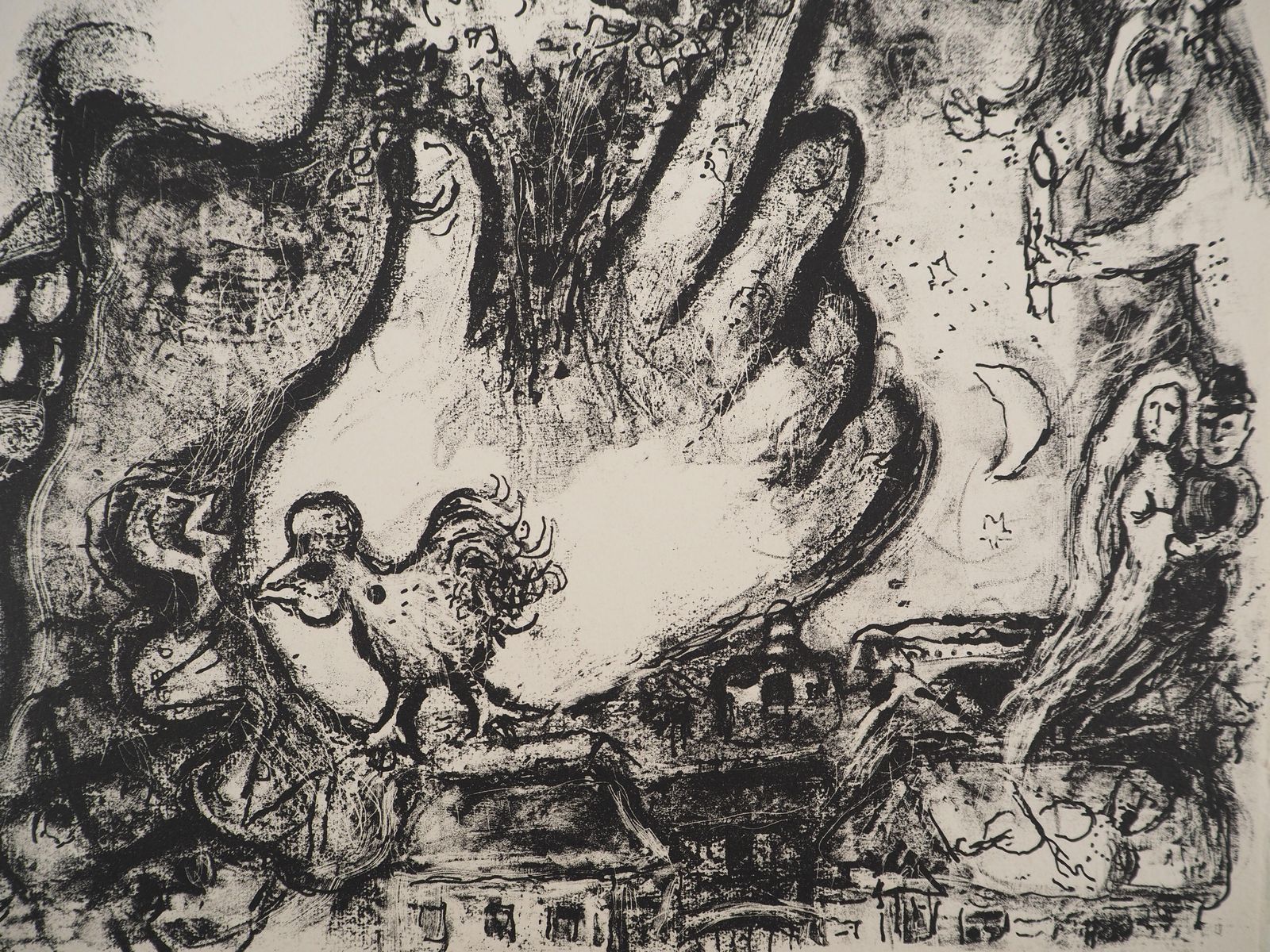 Marc Chagallthe Circus : Clowns And Acrobats   Original Lithograph (Mourlot #503)1967 photo 858.0