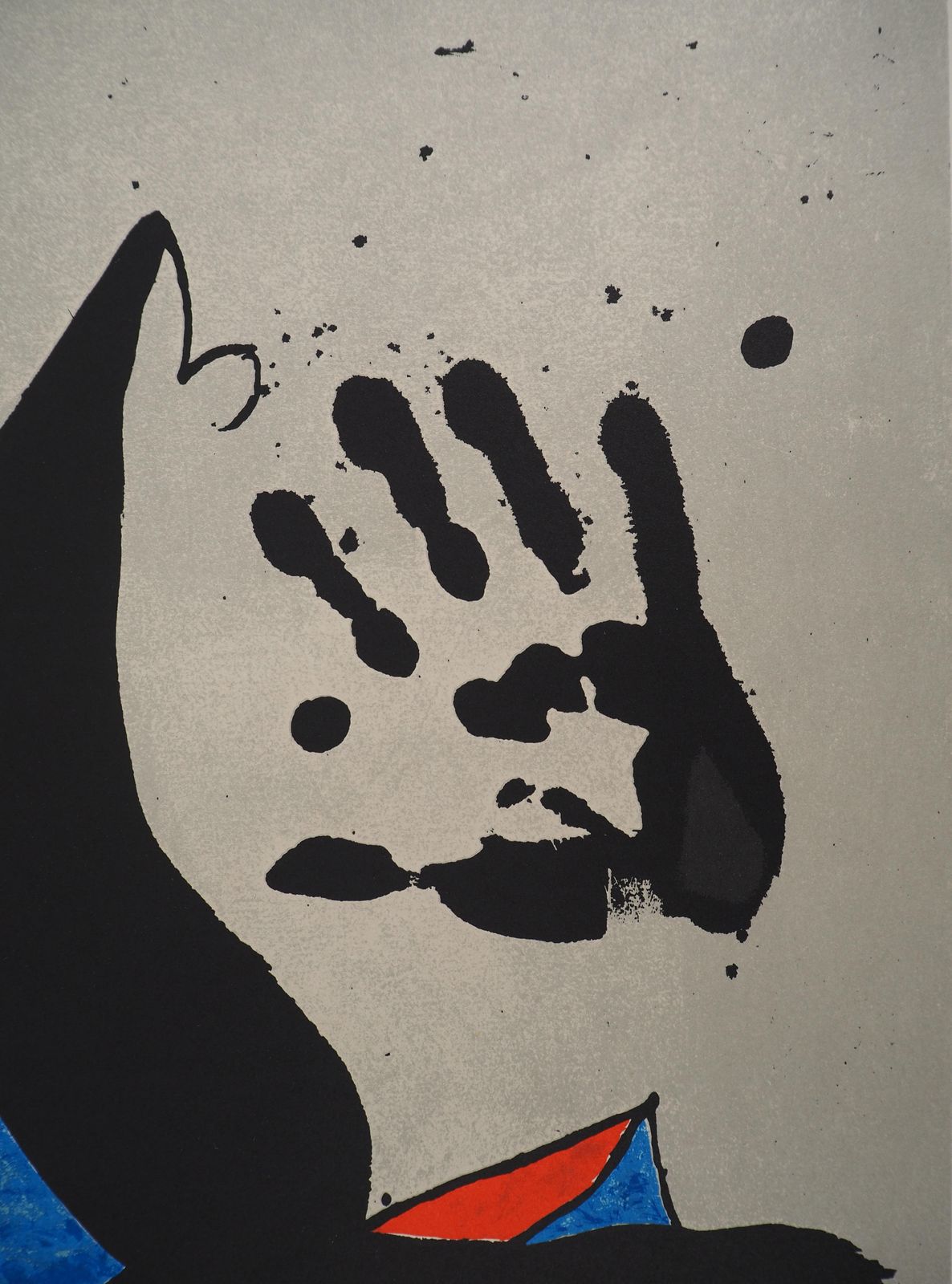 Joan Mirócat, Small Bird And Black Hand   Original Lithograph1970 photo 686.0
