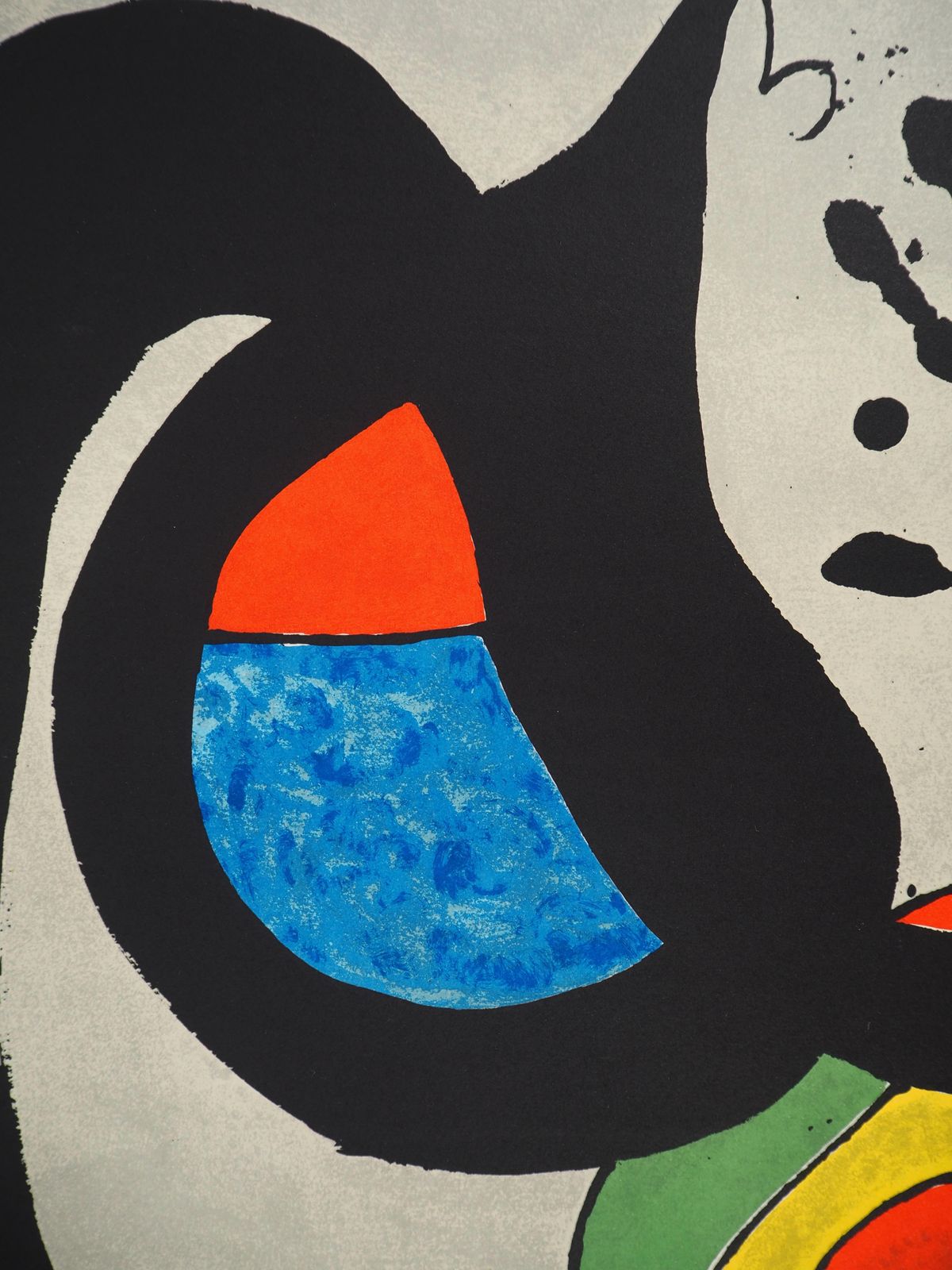 Joan Mirócat, Small Bird And Black Hand   Original Lithograph1970 photo buy
