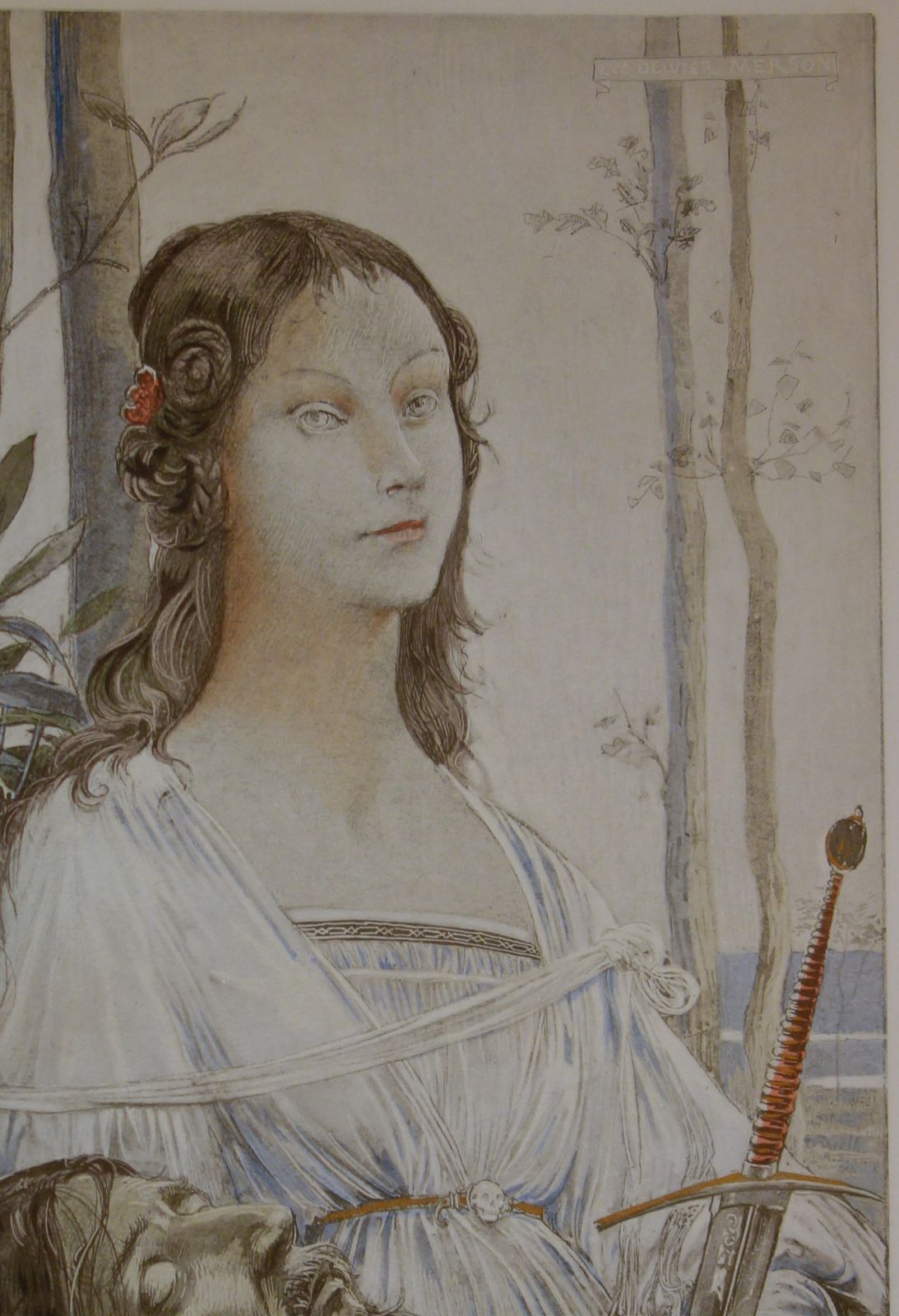 Luc Olivier Mersonbiblical Mythology: Judith And Holofernes   Original Lithograph 18991899 photo for sale