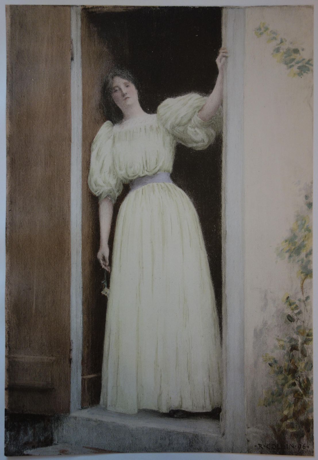 Raphael Collinthe Departure : Woman Alone  Original Lithograph   18981897 photo furniture