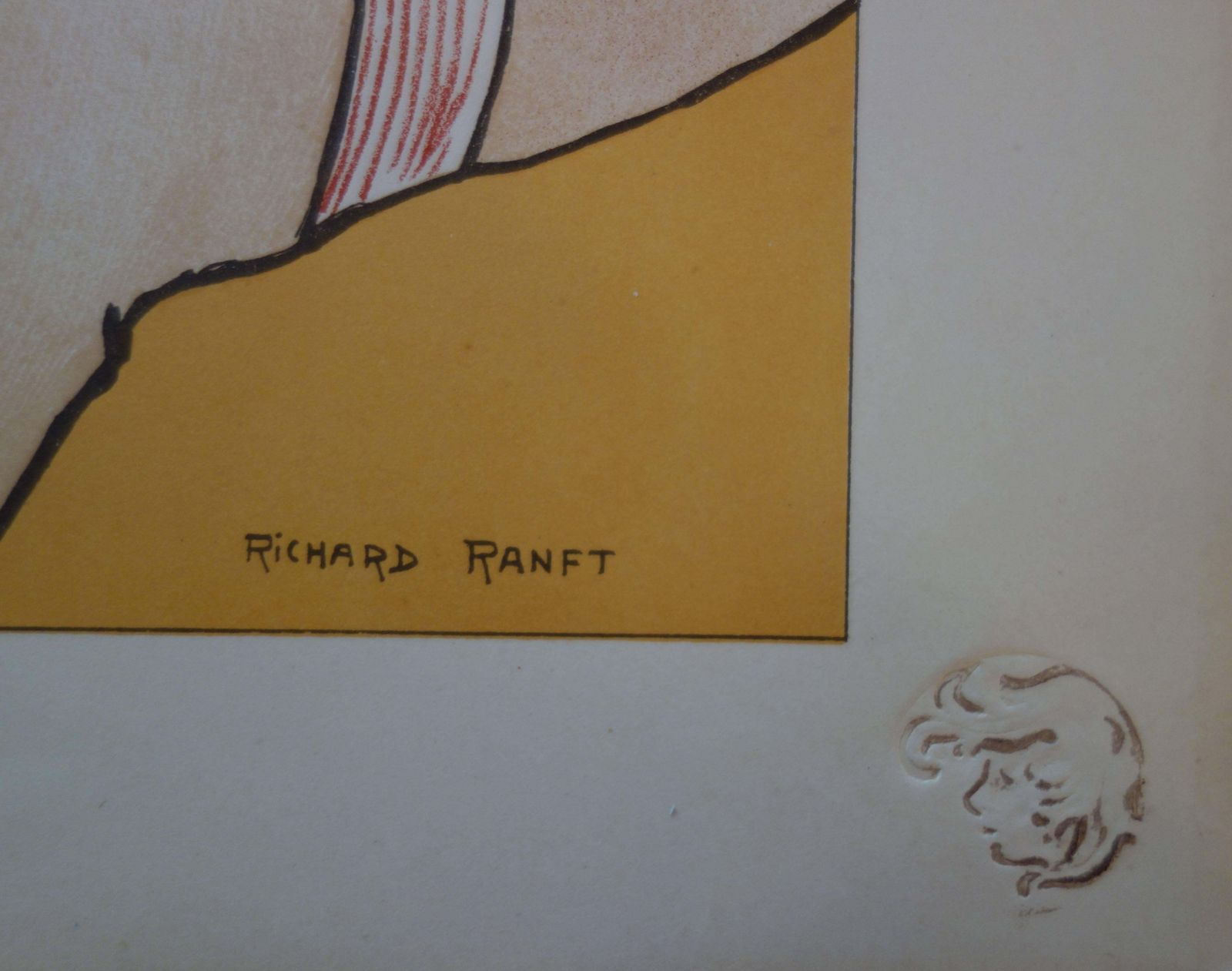 Richard Ranftart Nouveau : Circus : Horsewoman   Original Lithograph 18981897/98 photo furniture