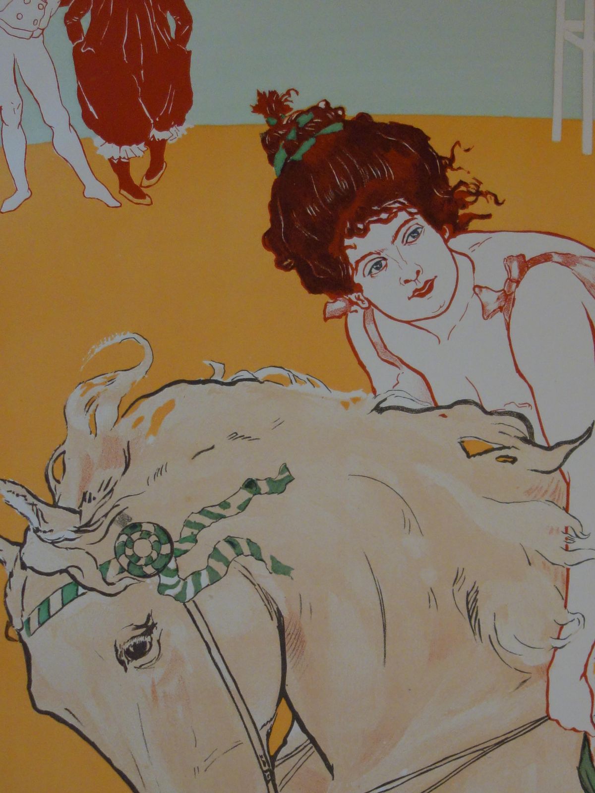 Richard Ranftart Nouveau : Circus : Horsewoman   Original Lithograph 18981897/98 photo 232.0