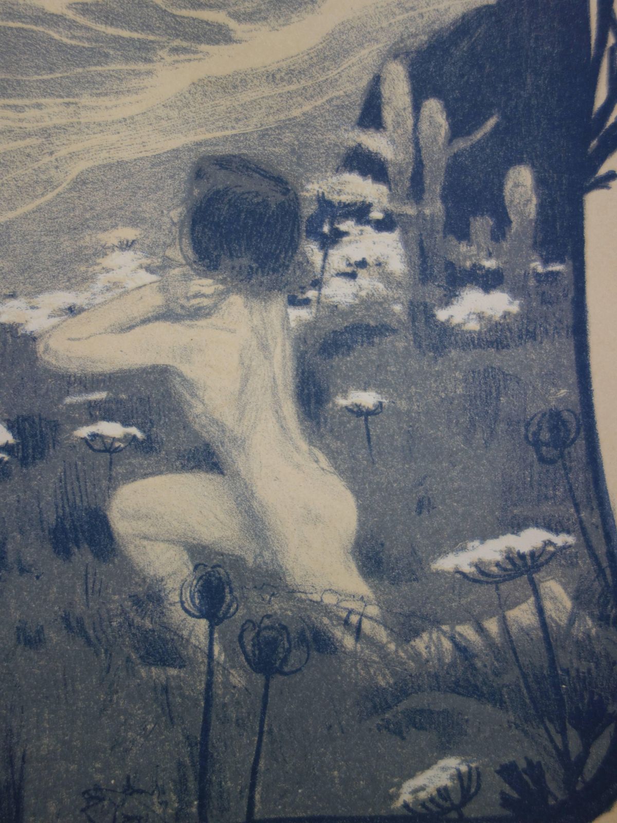 Henri Bellery Desfontainesenigma (Apparition In A Blue Dream)   Original Lithograph   18971897 photo 232.0