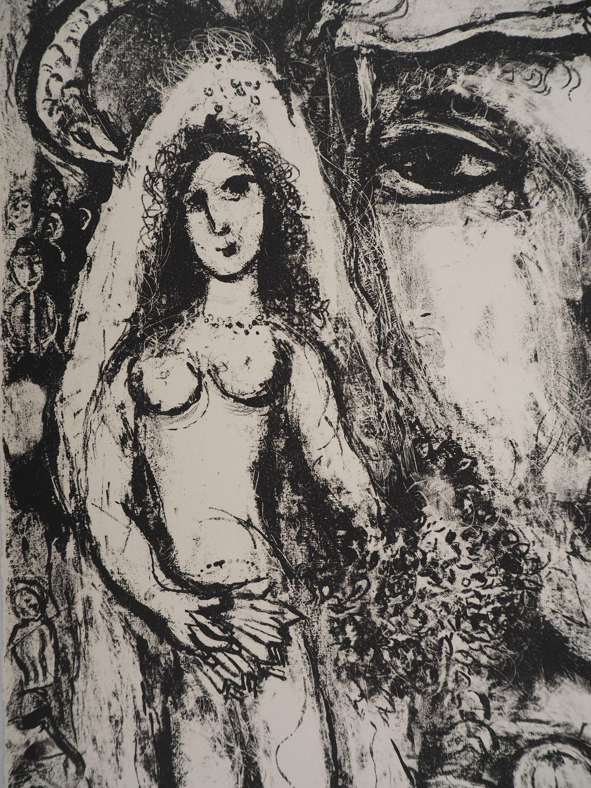 Marc Chagallthe Circus : The Dream Of The Bride   Original Lithograph (Mourlot #507)1967 photo for sale
