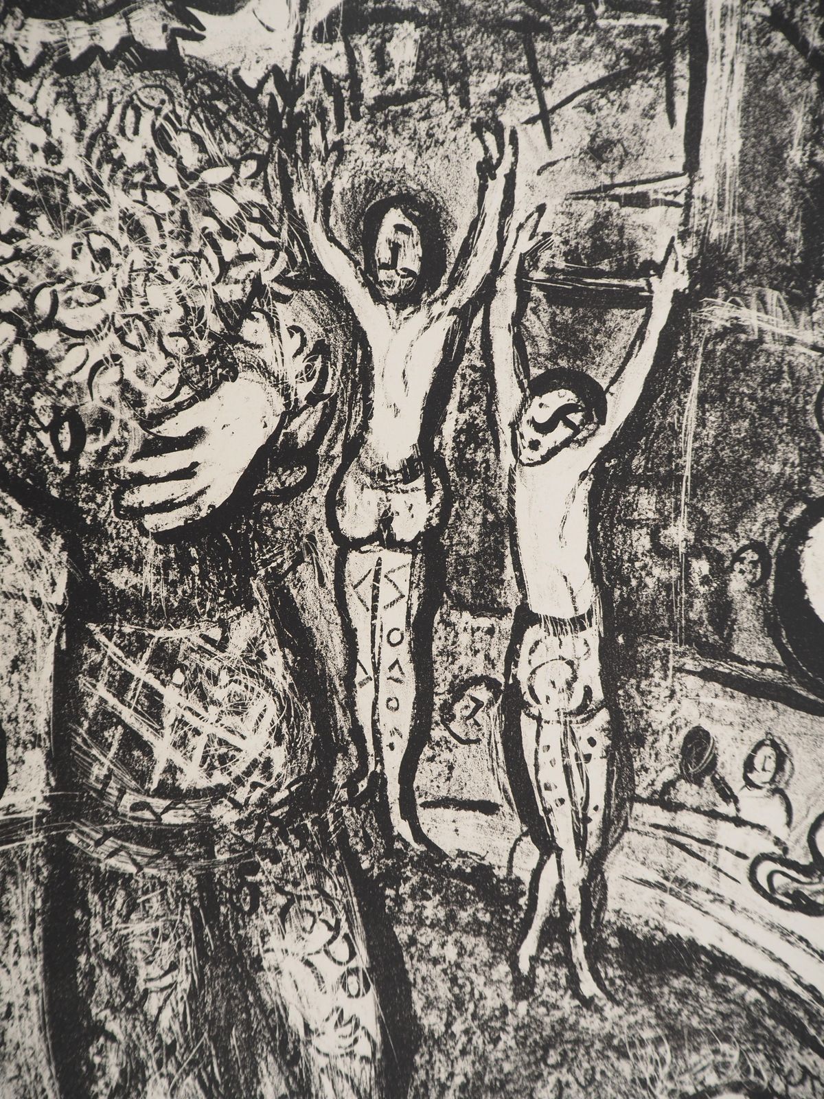 Marc Chagallthe Circus : The Artist And His Double   Original Lithograph (Mourlot #497)1967 photo for sale