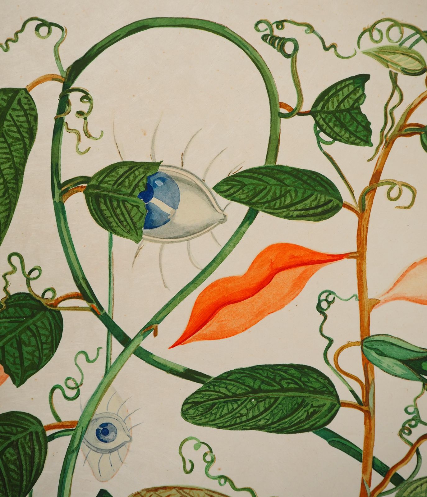 Salvador Dalí­Flordali : Surreal Tree, Fingers & Lips   Original Signed Etching (Field #68 3i)1969 photo 2144.0