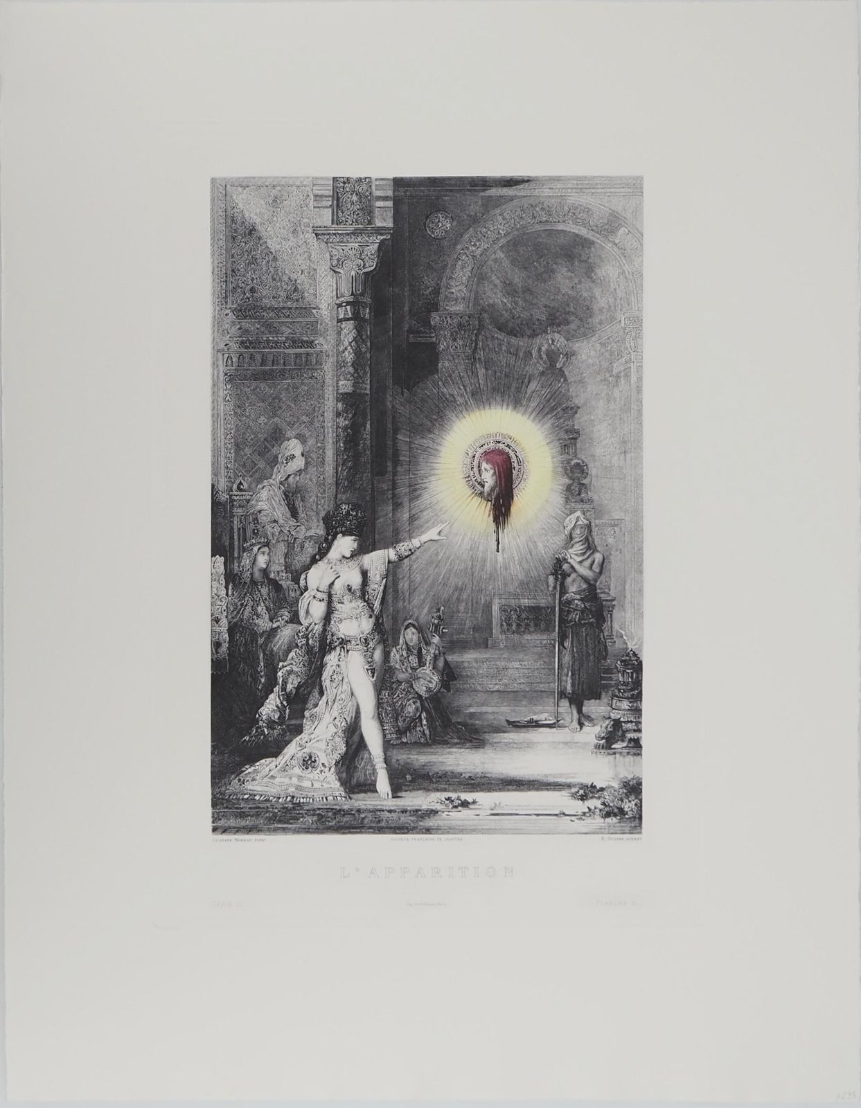 Salome And The Head Of John The Baptist   Etching From Louvre Museum