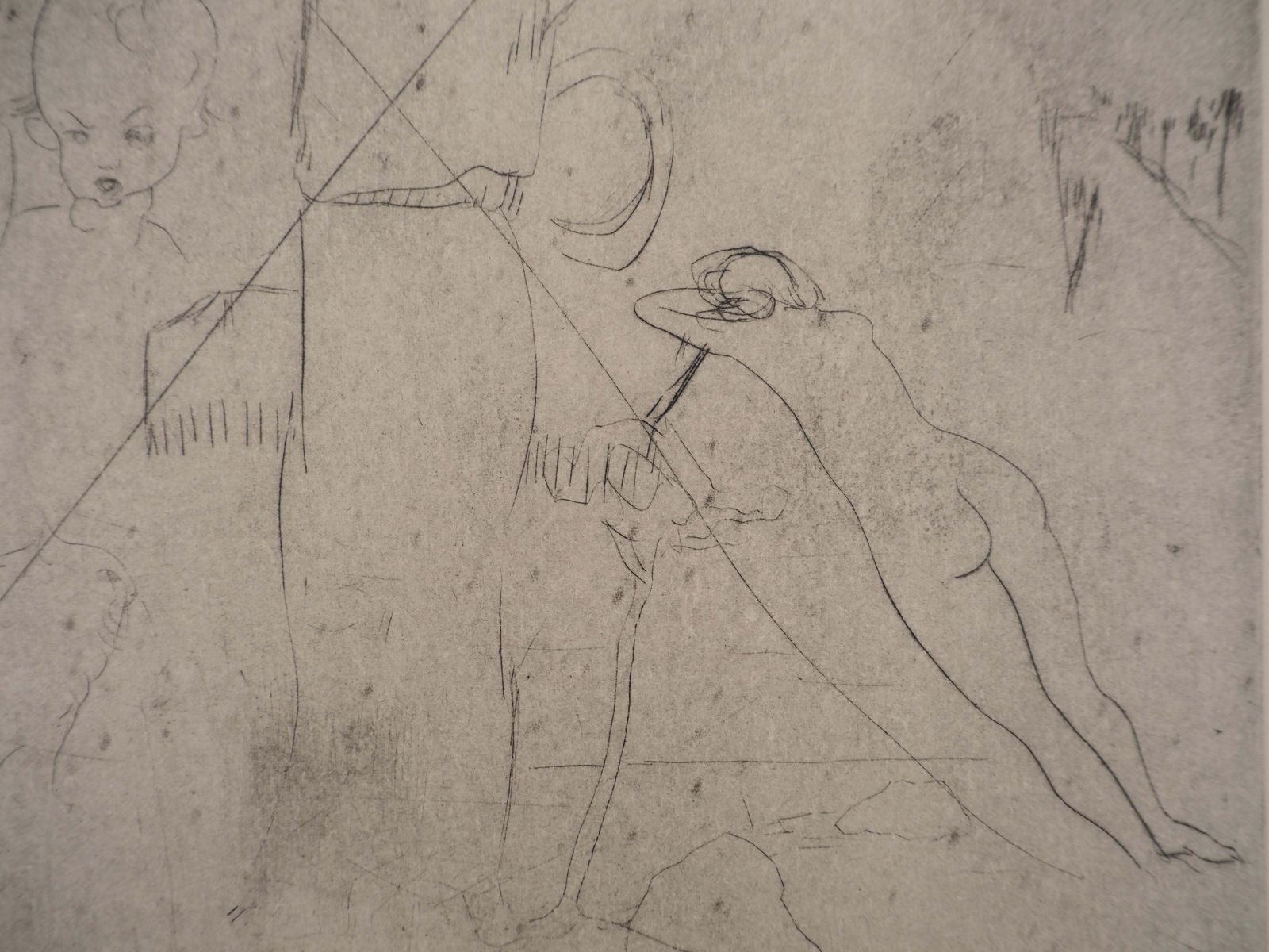 Pablo Picassosaltimbanques : Drawings Of Picasso & Max Jacob   Original Etching (Baer #8c)1913 photo 5146.0