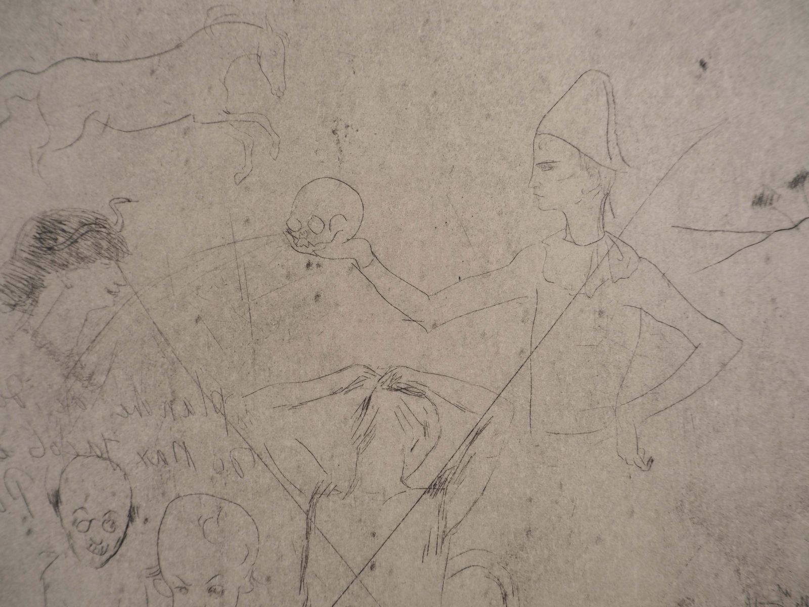 Pablo Picassosaltimbanques : Drawings Of Picasso & Max Jacob   Original Etching (Baer #8c)1913 photo vinterior