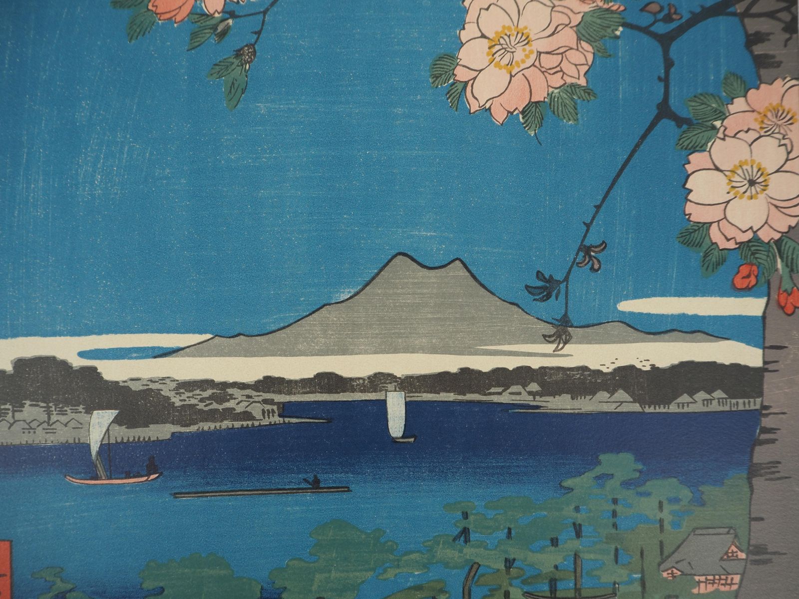 photo for sale Japan, Suijin Shrine And Masaki On The Sumida River   Lithograph (Mourlot)
