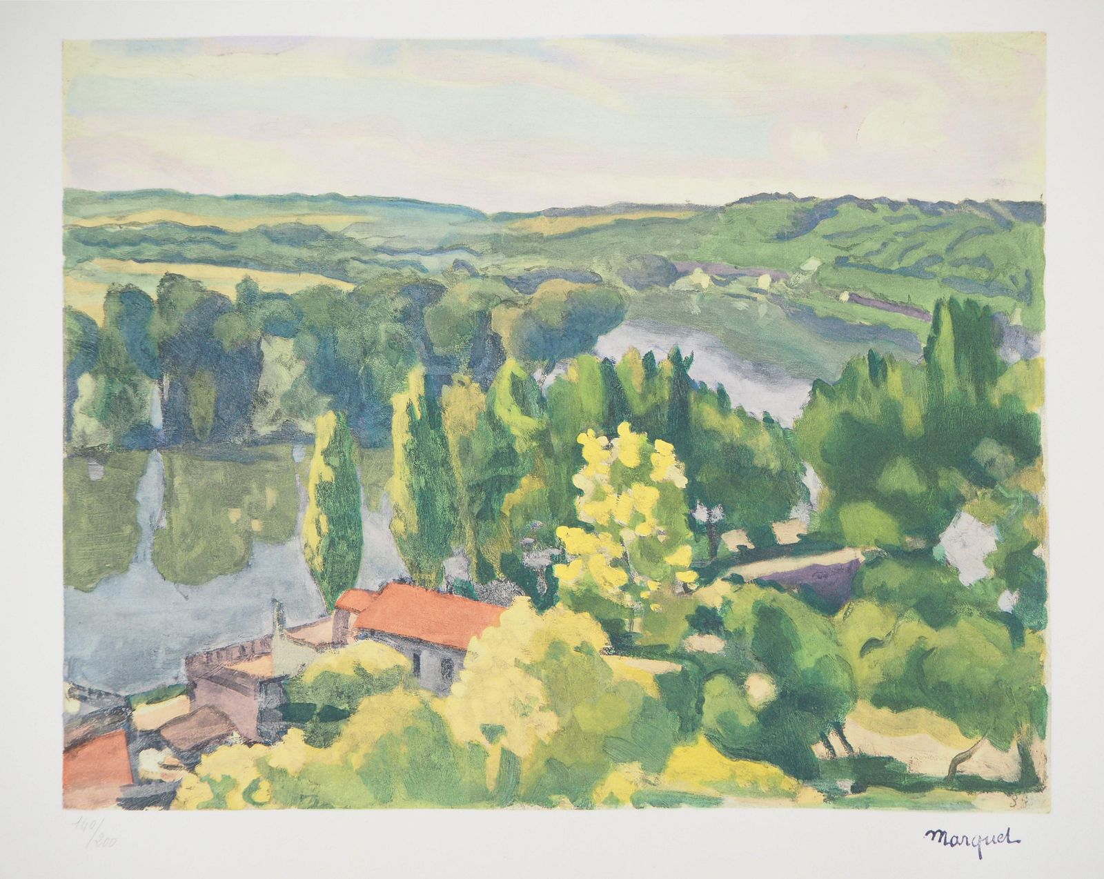 Albert Marquetnormandy : La Frette Sur Seine   Lithograph, Ltd /200 photo for sale