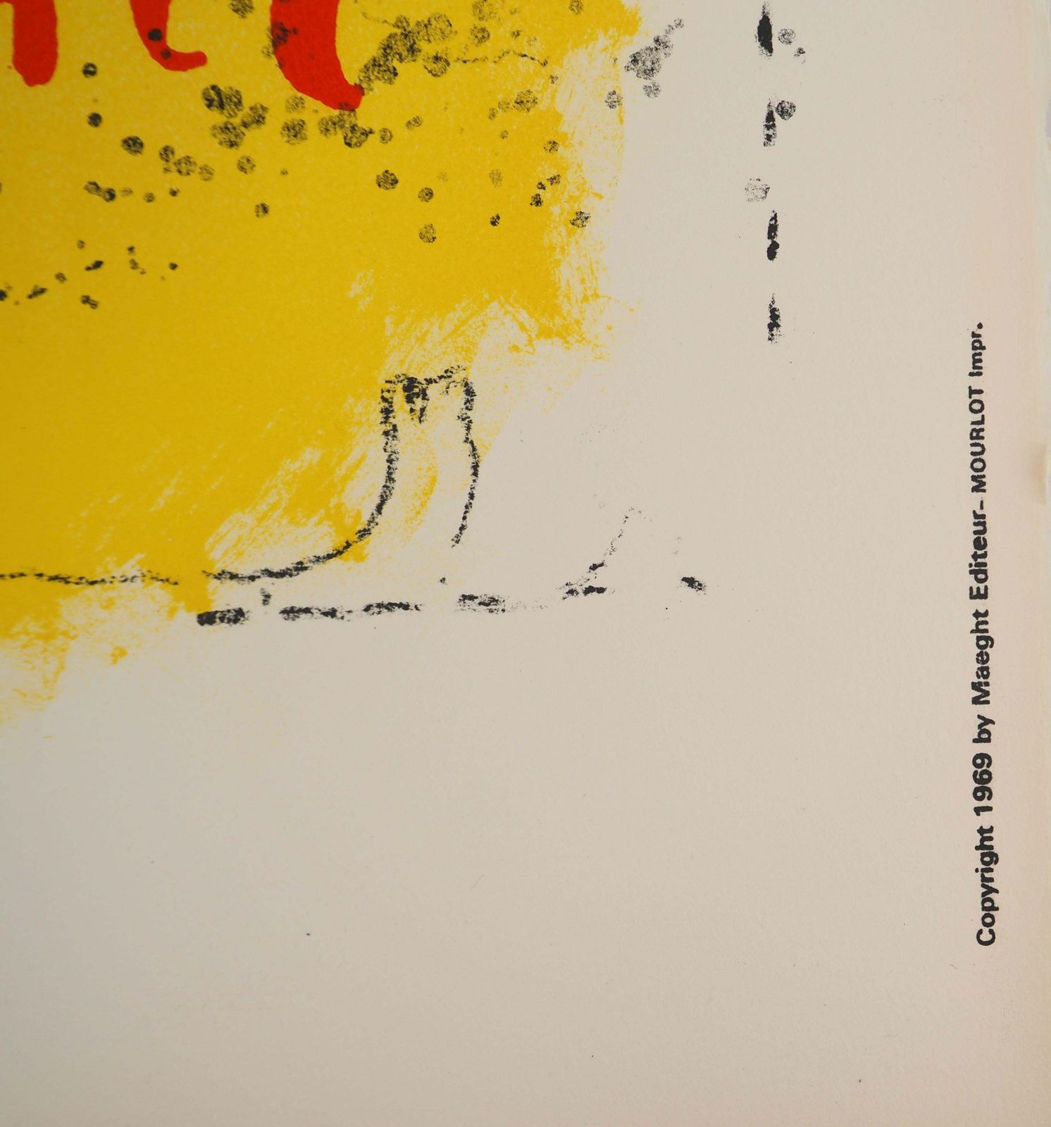Marc Chagallcircus : Acrobat On Yellow Backgroung   Original Lithograph (Mourlot #602)1959 photo vintage