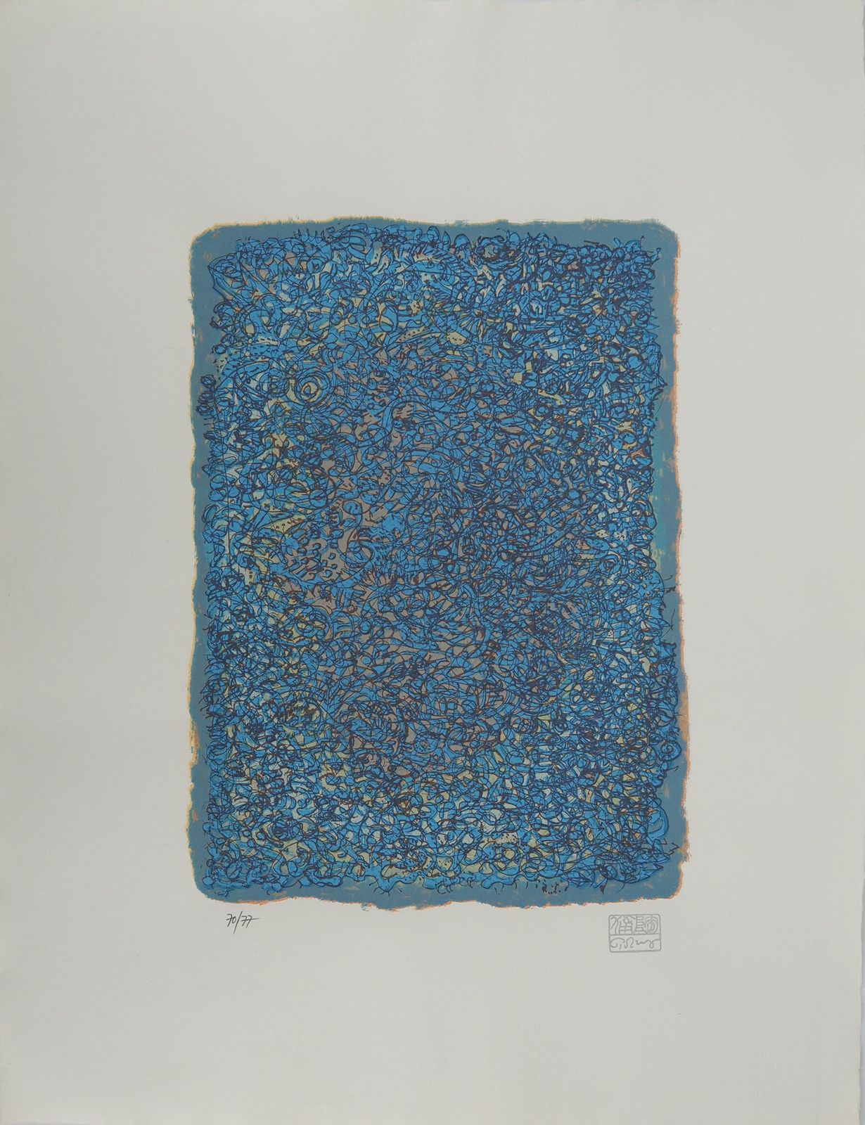 Mark Tobeymark Tobey : Blue Composition, Original Signed Screenprint