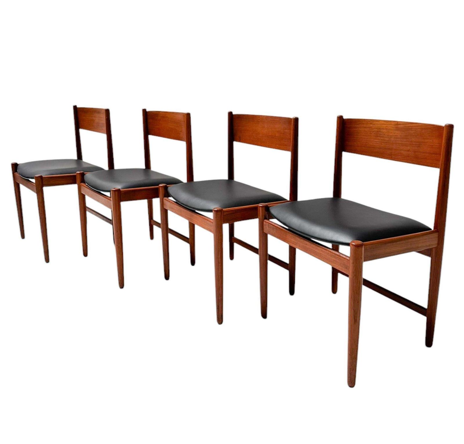 Four Mid Century Modern Dining Room Chairs By Kurt østervig For Sibast, 1960s photo for sale