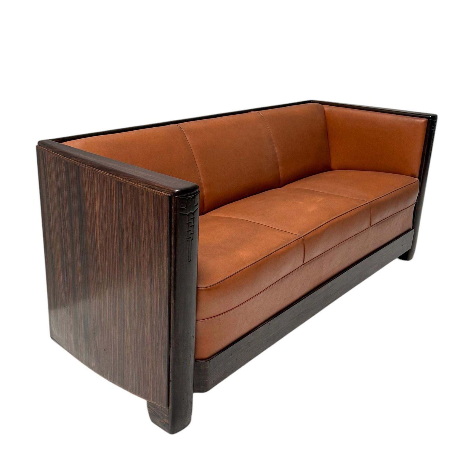 Art Deco Amsterdamse School Bench By Daniêl Van Dorp For Gebroeders Reens photo for sale