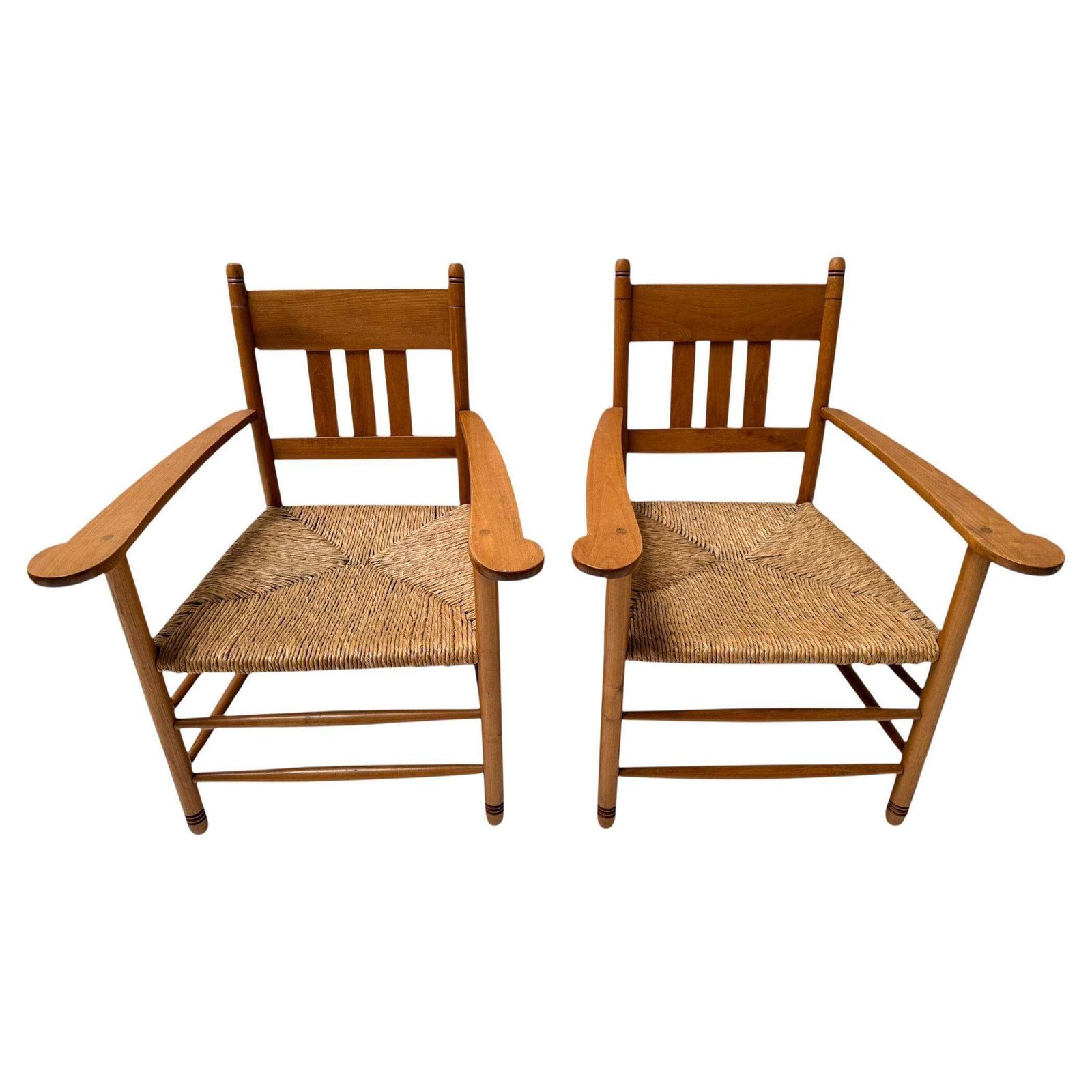 Two Art Nouveau Brabant Club Chairs Or Easy Chairs By Willem Penaat, 1900s