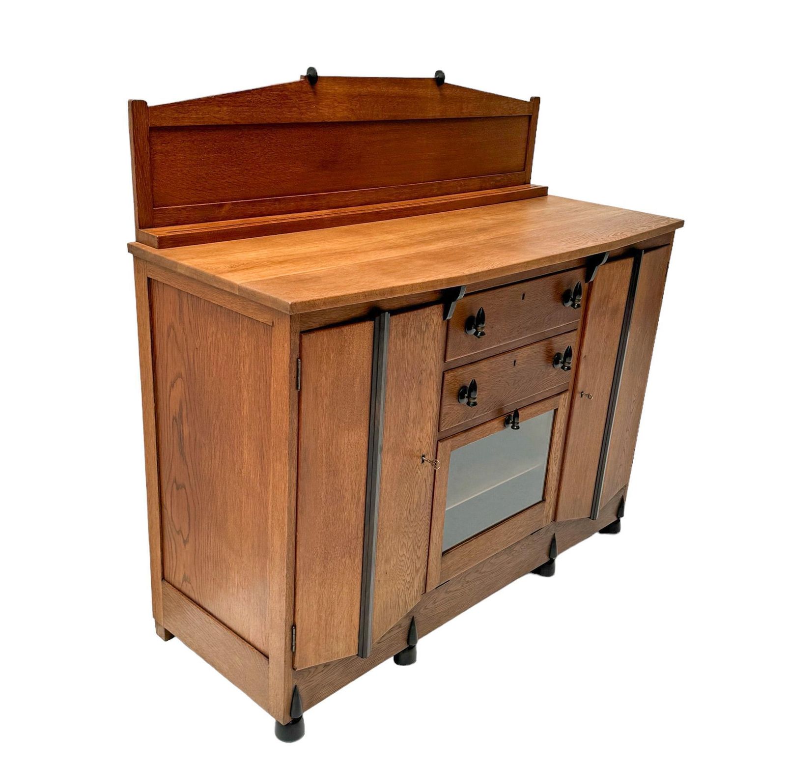 Art Deco Amsterdamse School Credenza Or Sideboard By J.J. Zijfers Amsterdam photo for sale