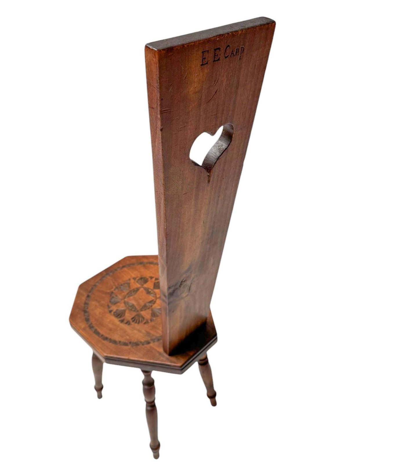 Arts & Crafts Art Nouveau Kerfschnitt Side Chair, 1900s photo 815.0