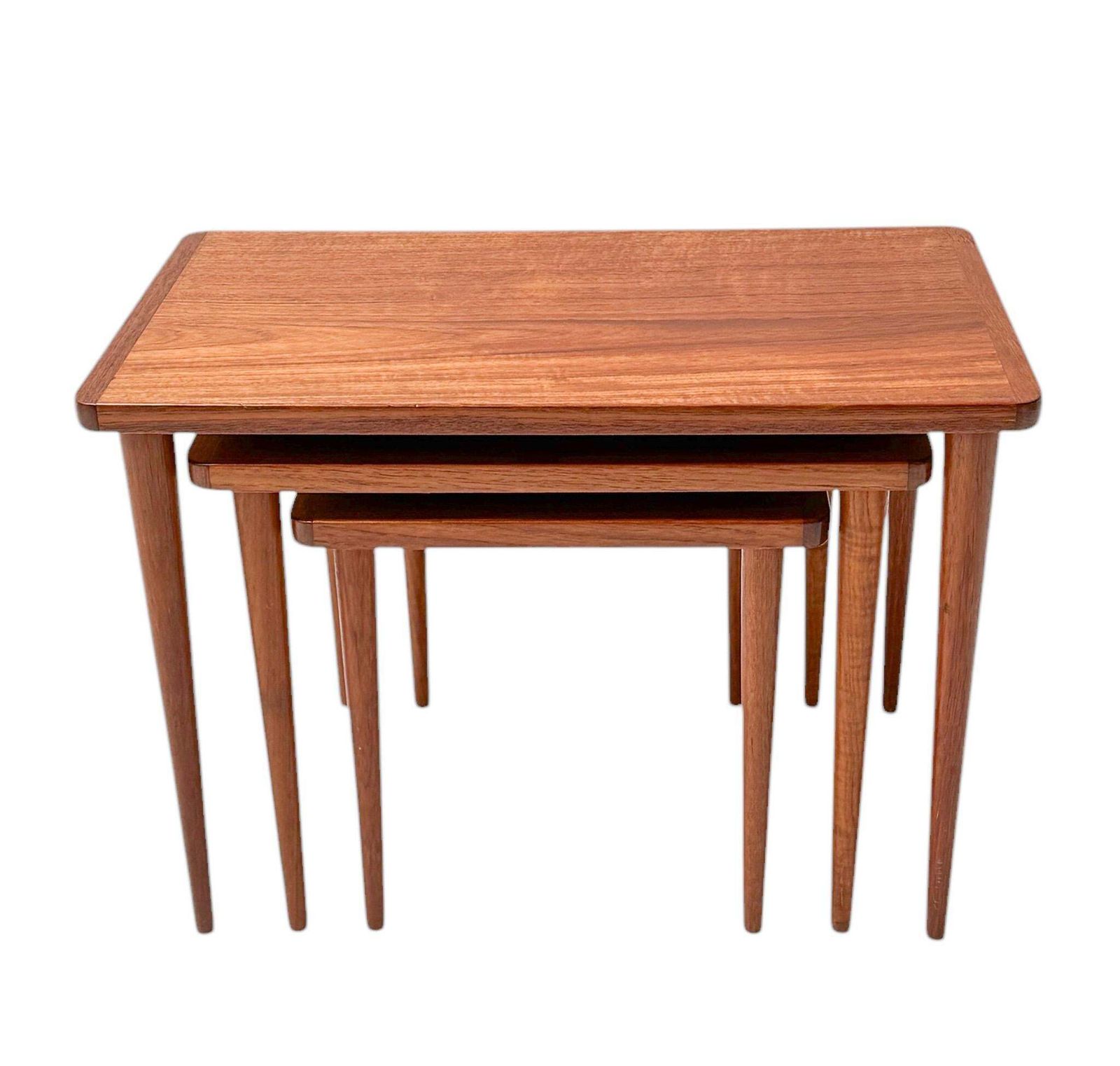 Mid Century Modern Set Of Three Nesting Tables, 1960s photo for sale