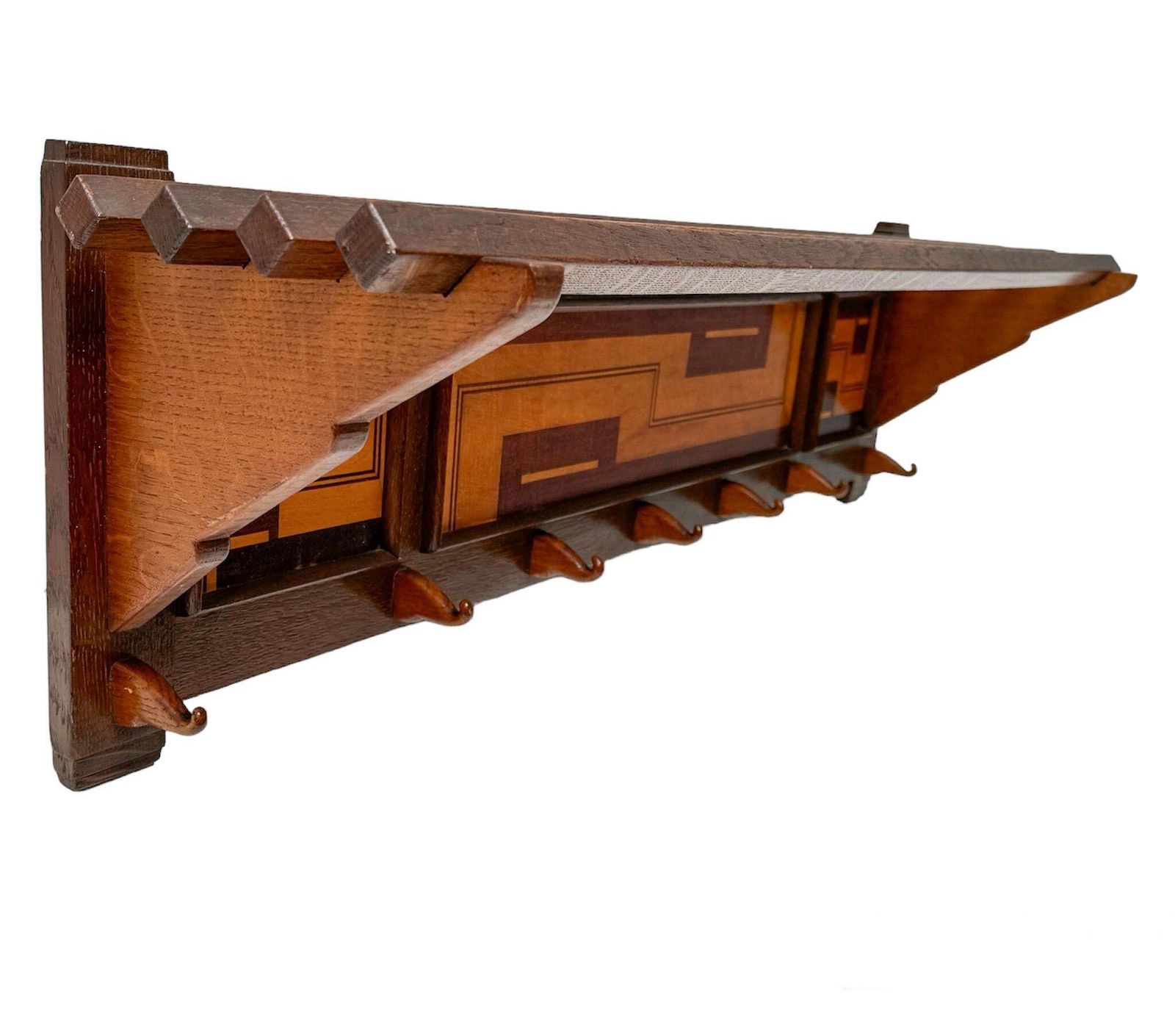 Art Deco Amsterdamse School Coat Rack By L.O.V. Oosterbeek, 1920s photo Furniture