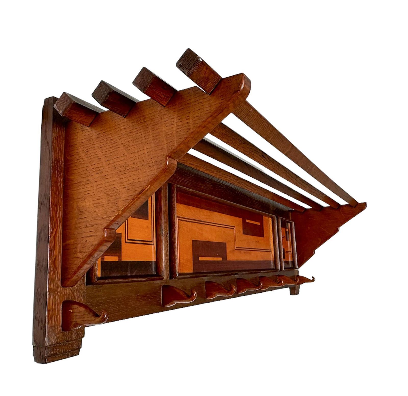 Art Deco Amsterdamse School Coat Rack By L.O.V. Oosterbeek, 1920s photo buy