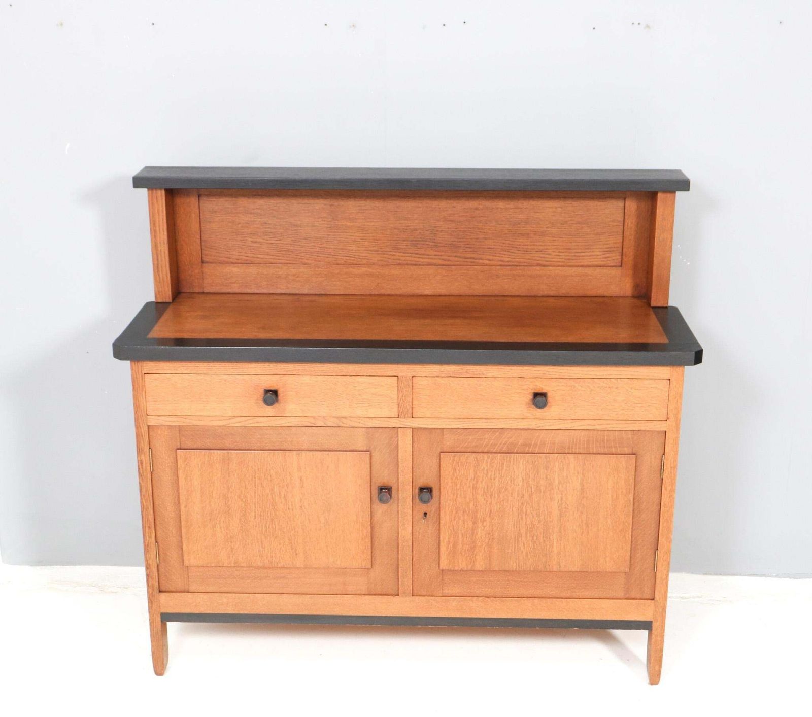 Art Deco Modernist Credenza Or Sideboard By H. Fels For L.O.V. Oosterbeek photo vinterior