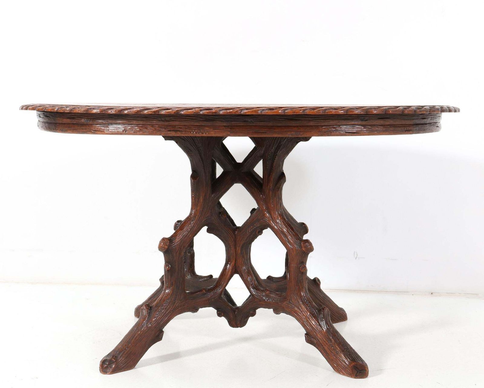 Black Forest Center Table By Matthijs Horrix For Horrix Den Haag, 1890s photo Furniture