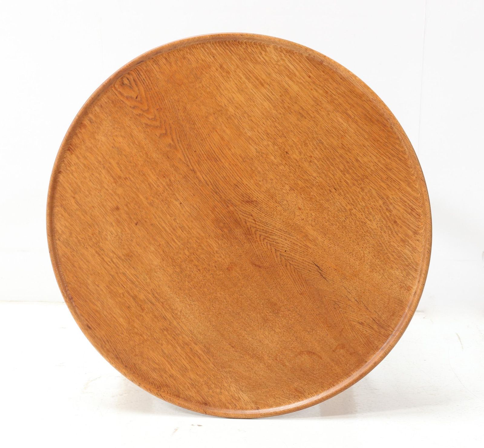 Oak Art Deco Amsterdamse School Side Table By Piet Kramer For Randoe, Circa 1919 photo 3860.0
