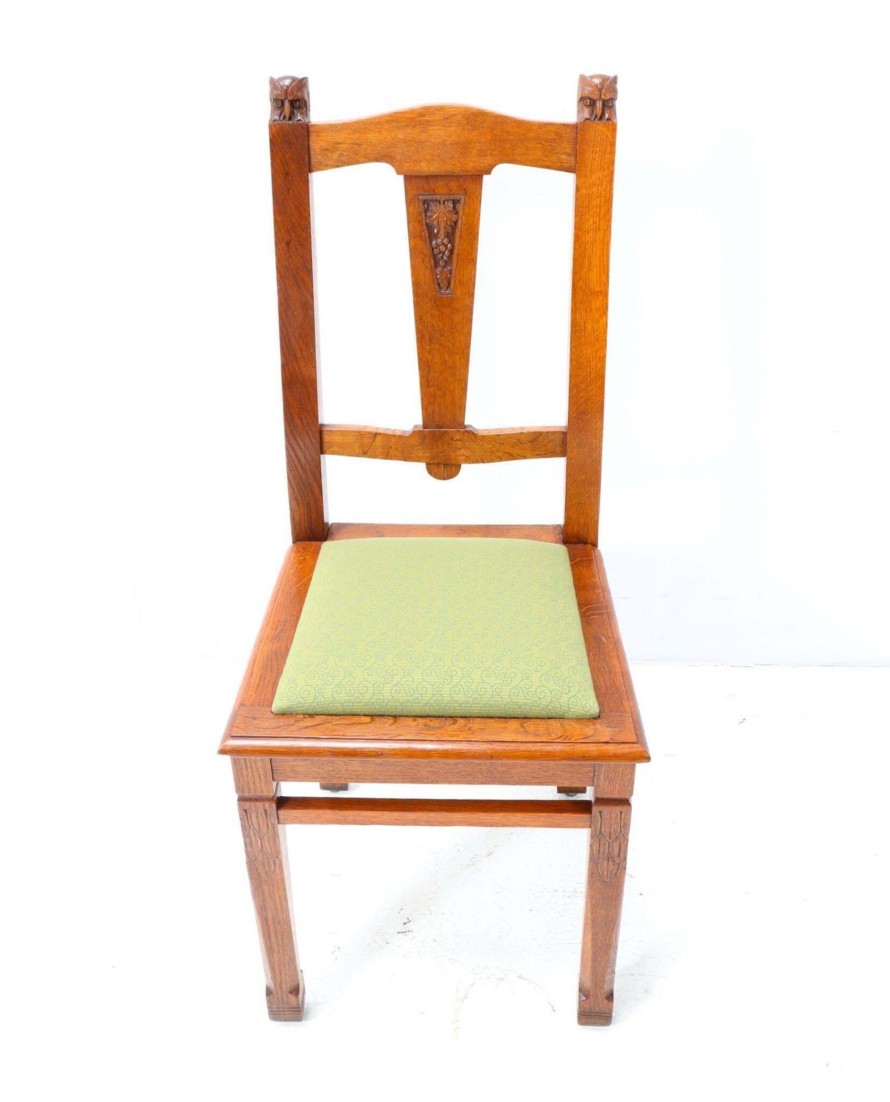 Oak Arts & Crafts Art Nouveau Side Chair By Kobus De Graaff, 1900s photo buy